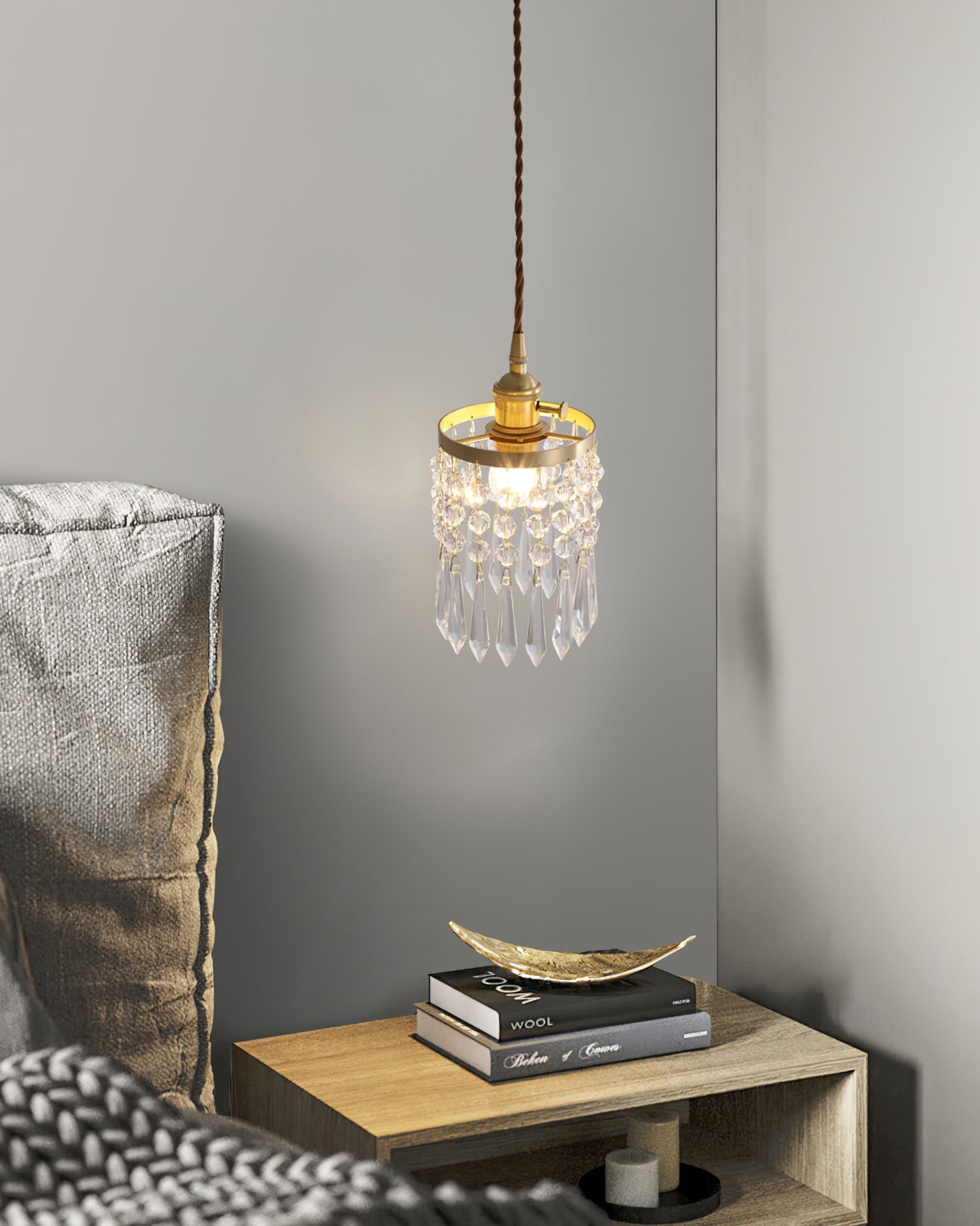 Vintage Crystal Pendant Lamp - Lumpaz