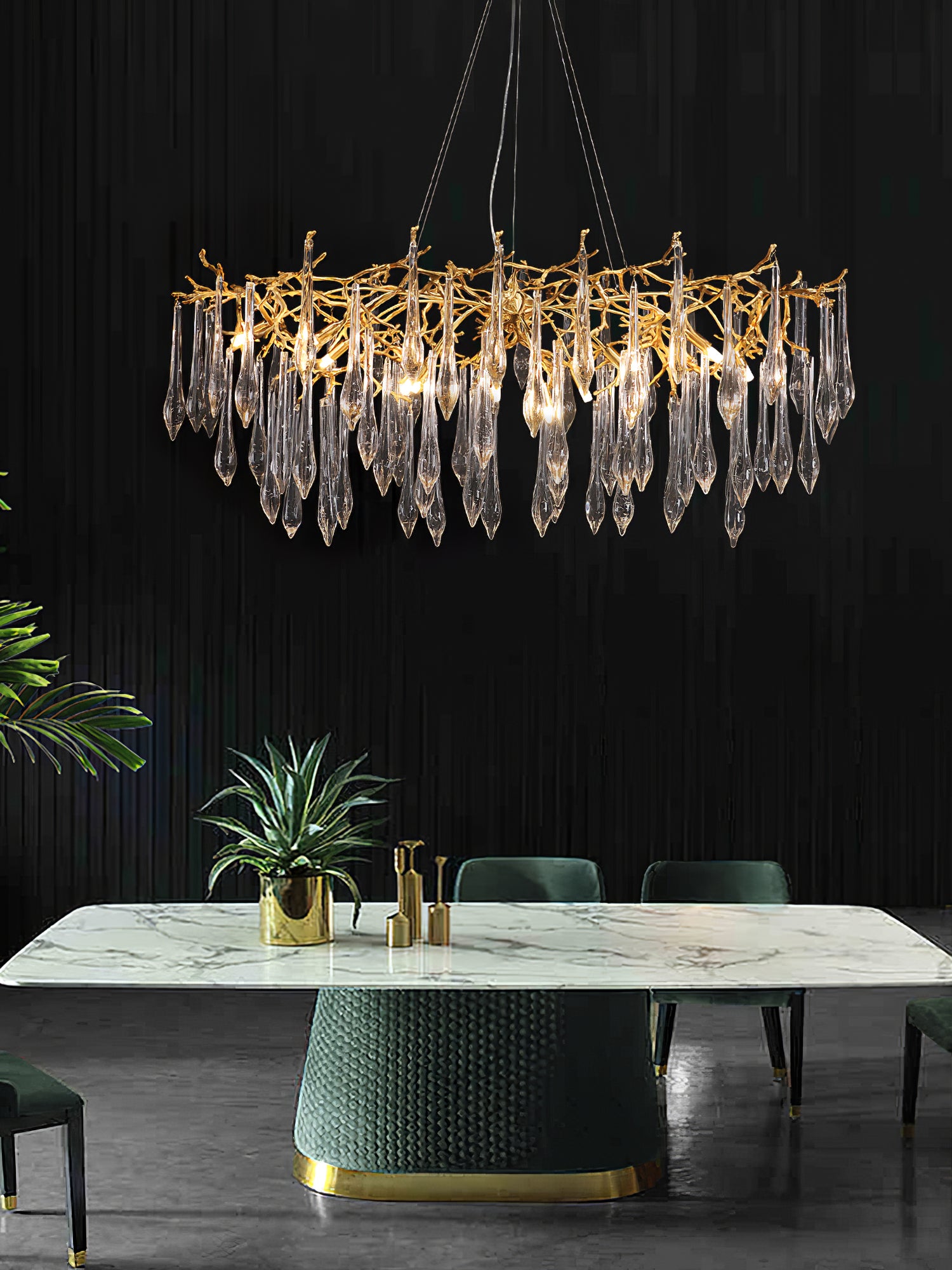 Branchs Brass Chandelier - Lumpaz