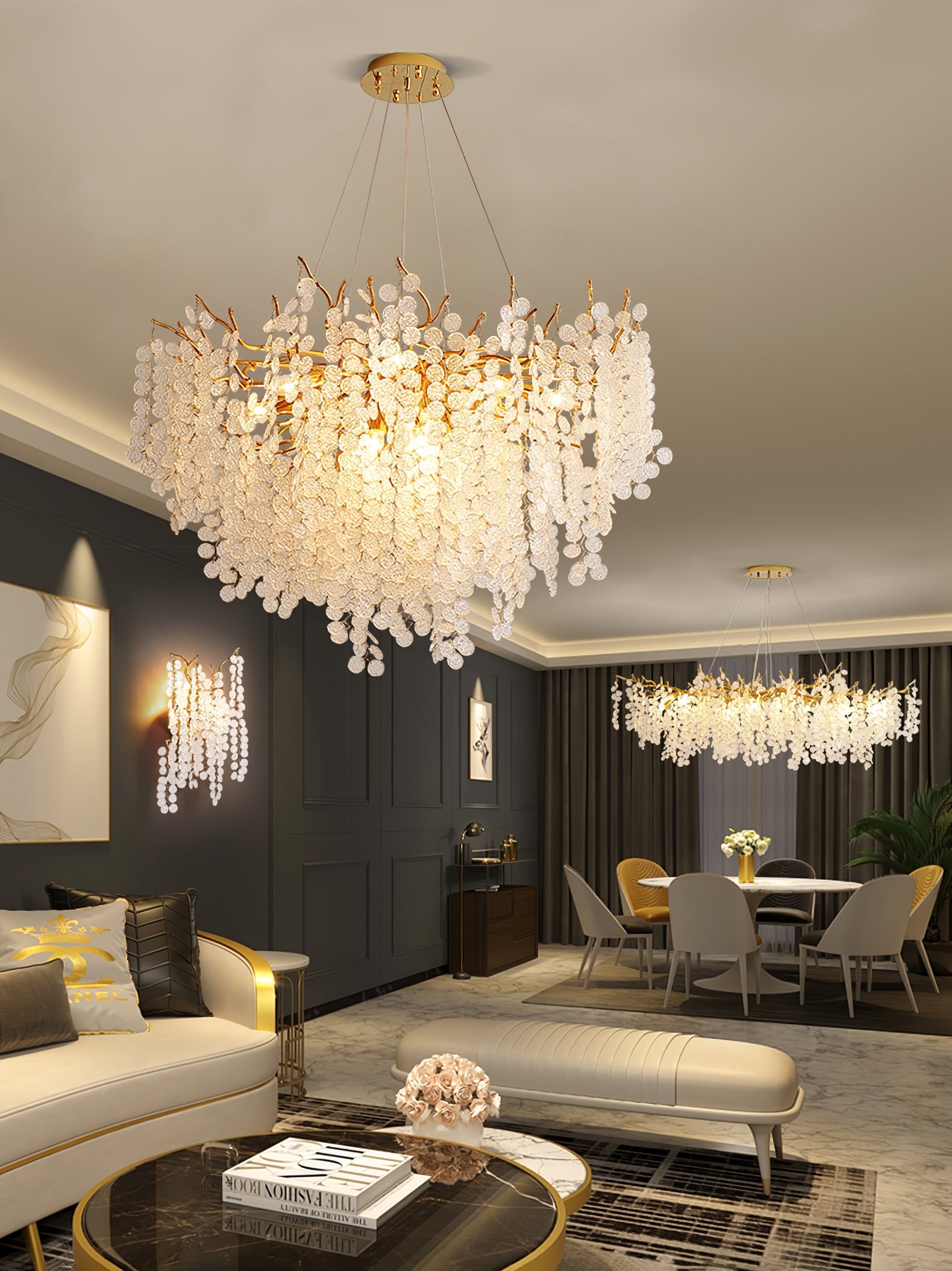 Shiro Noda Glass Chandeliers - Lumpaz