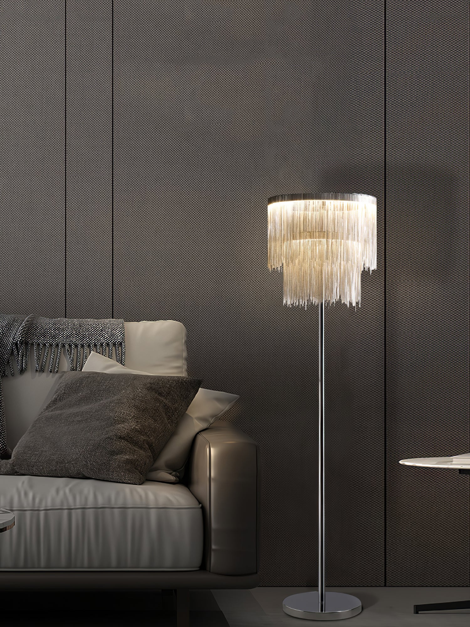 Cadena Tassel Floor Lamp - Lumpaz