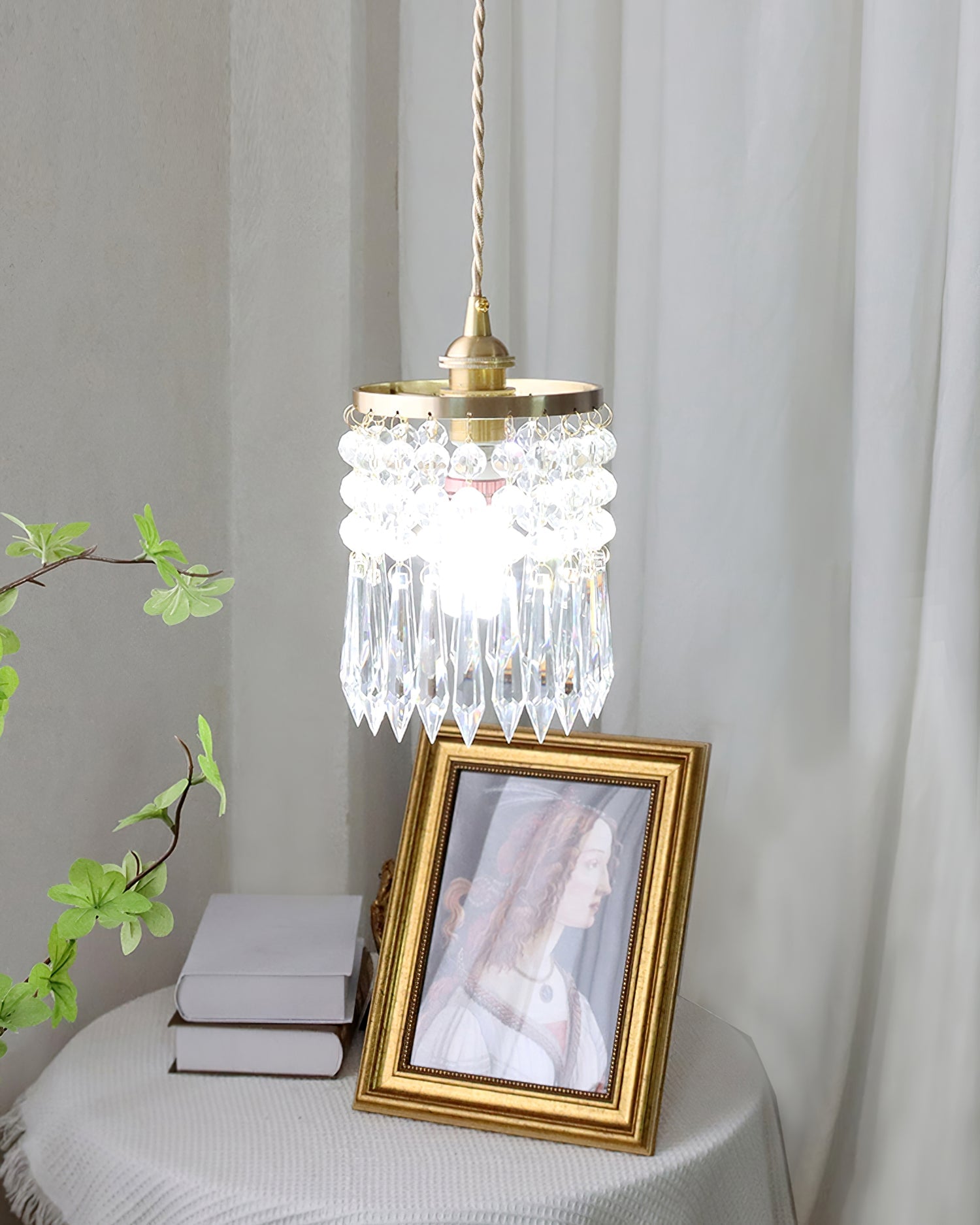 Vintage Crystal Pendant Lamp - Lumpaz