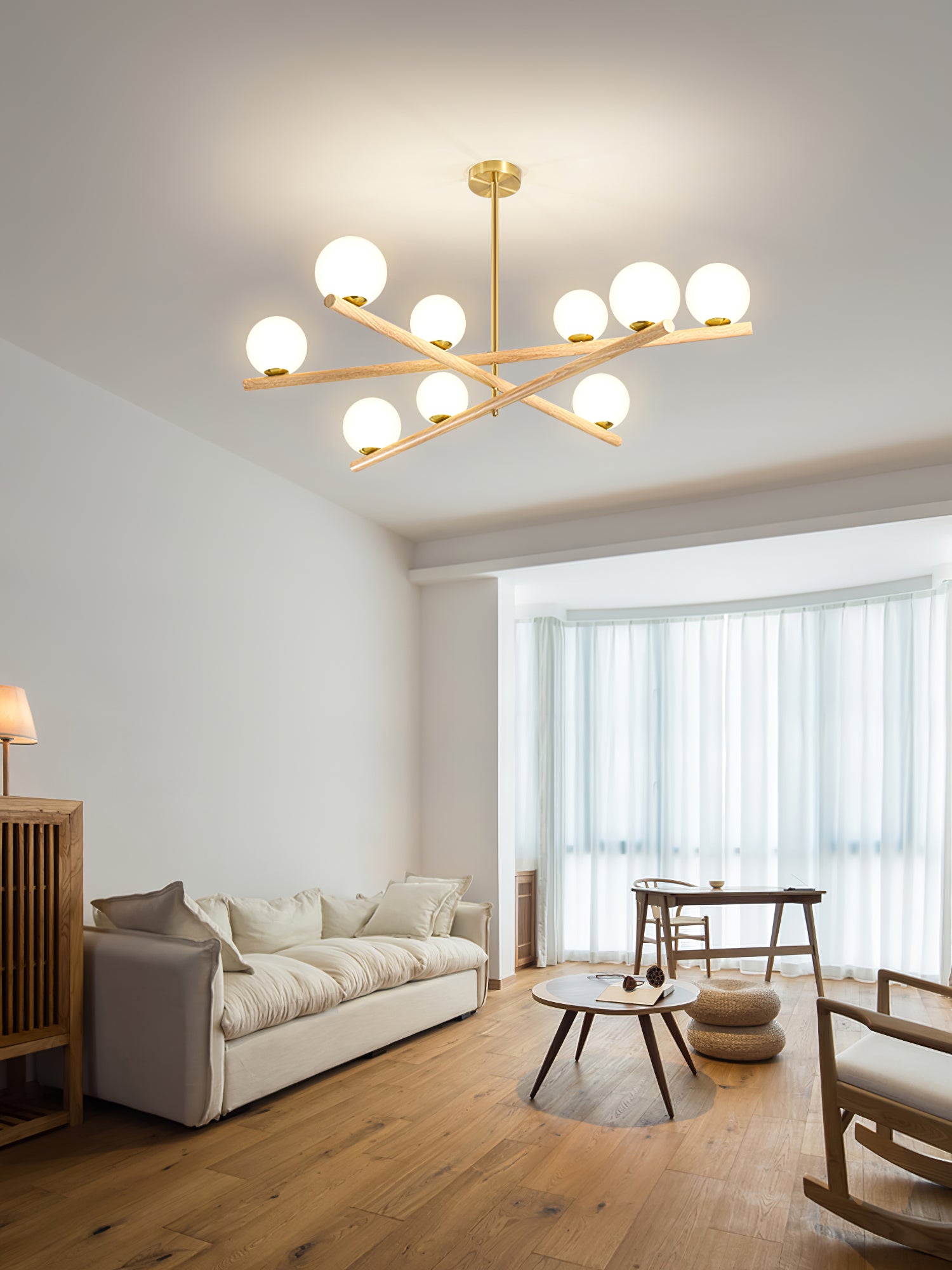Line Ball Chandelier - Lumpaz