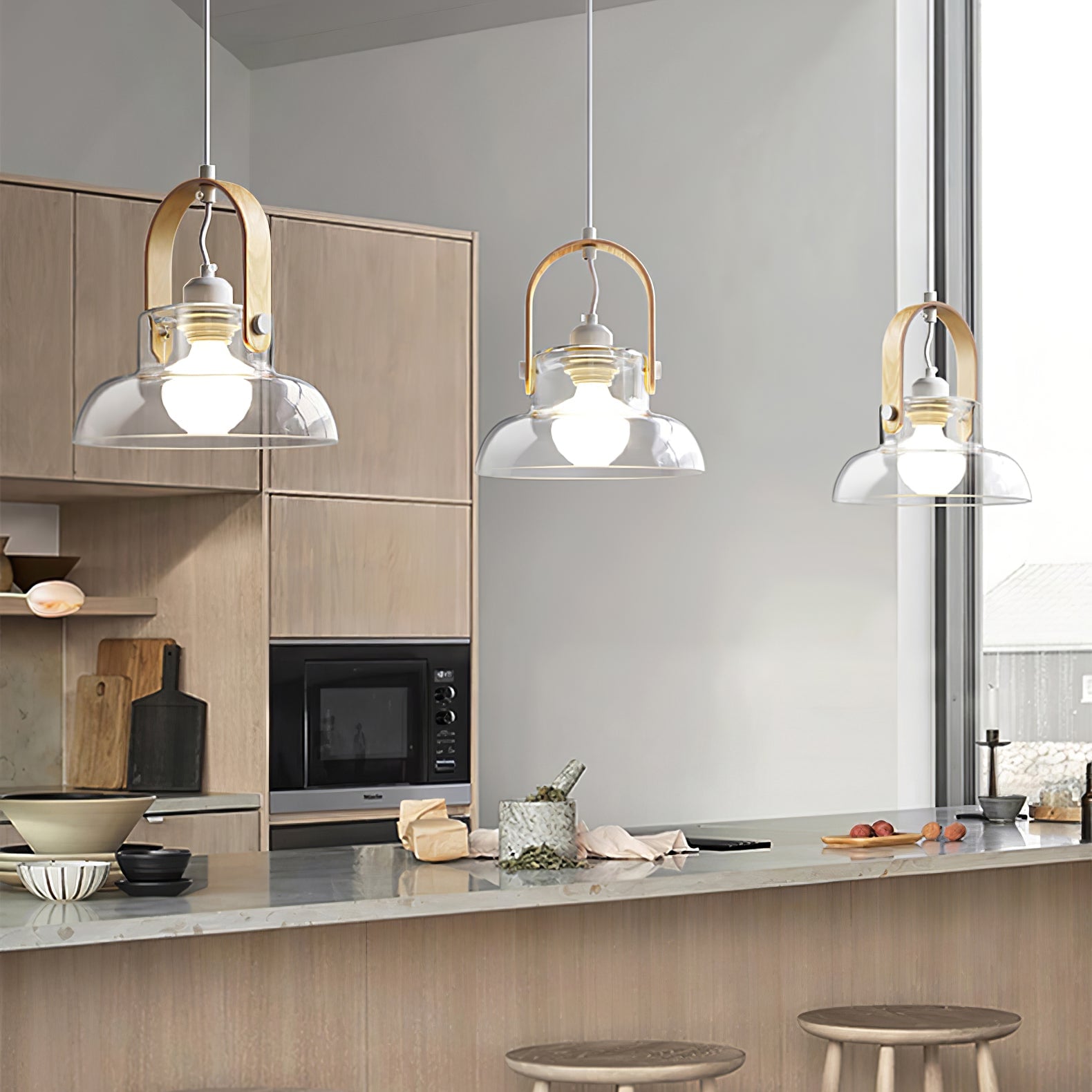 Skandi Glass Pendant Lamp - Lumpaz