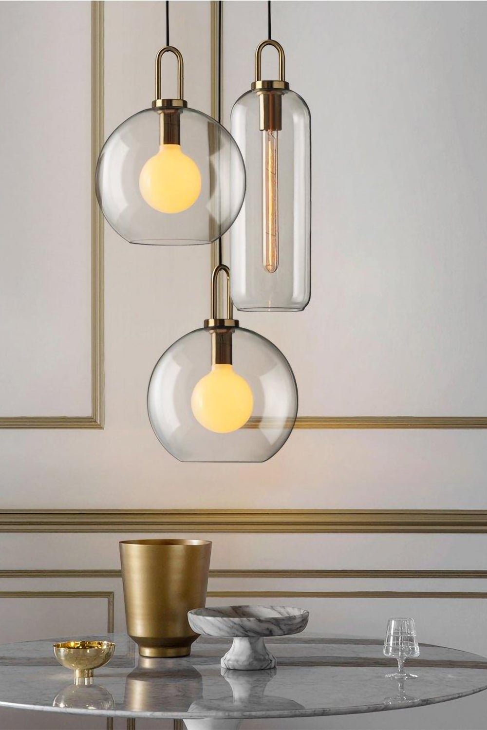 Pendulum Glass Pendant Lamp - Lumpaz