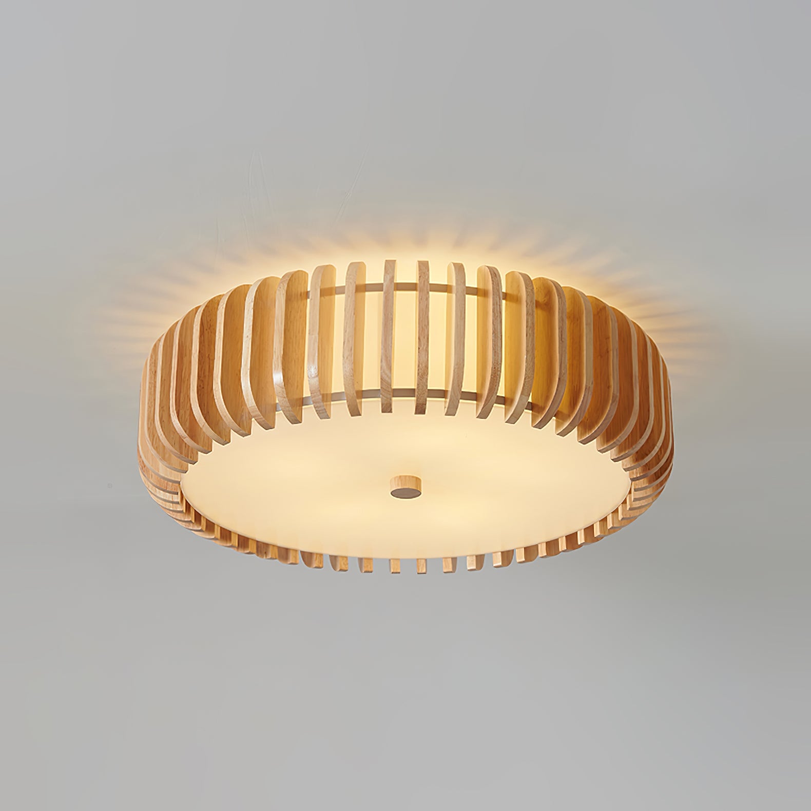 Wooden Drum Ceiling Lamp - Lumpaz