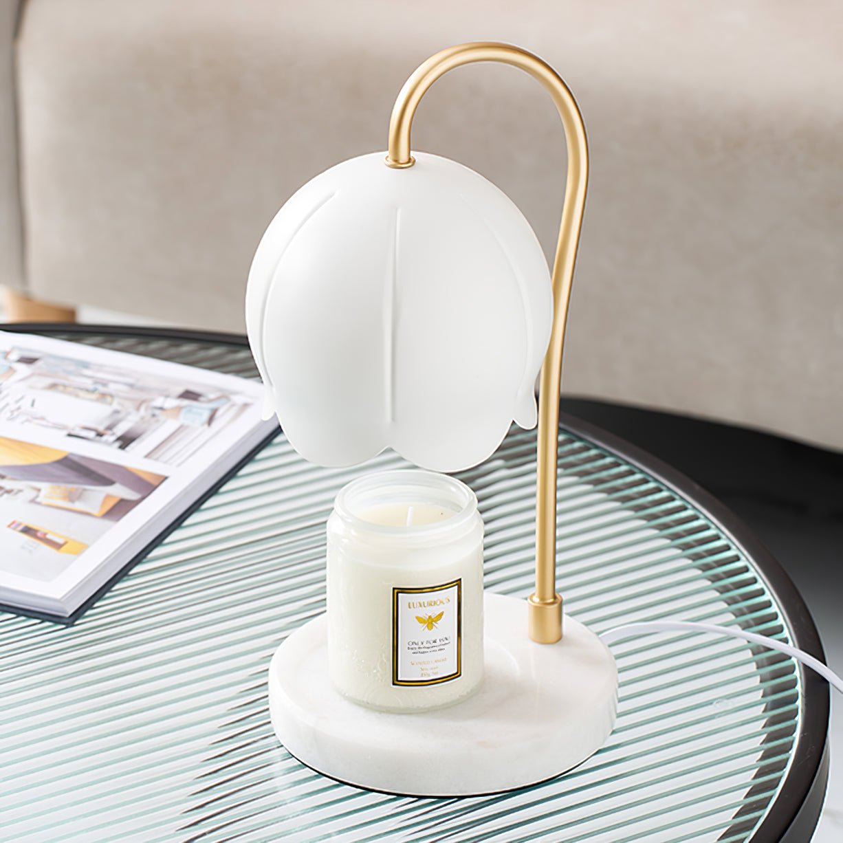 Flower Candle Warmer Lamp - Lumpaz