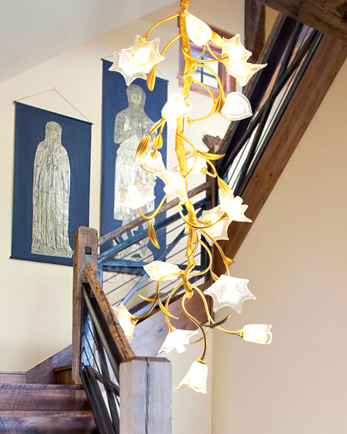Flower Craftsman Chandelier - Lumpaz