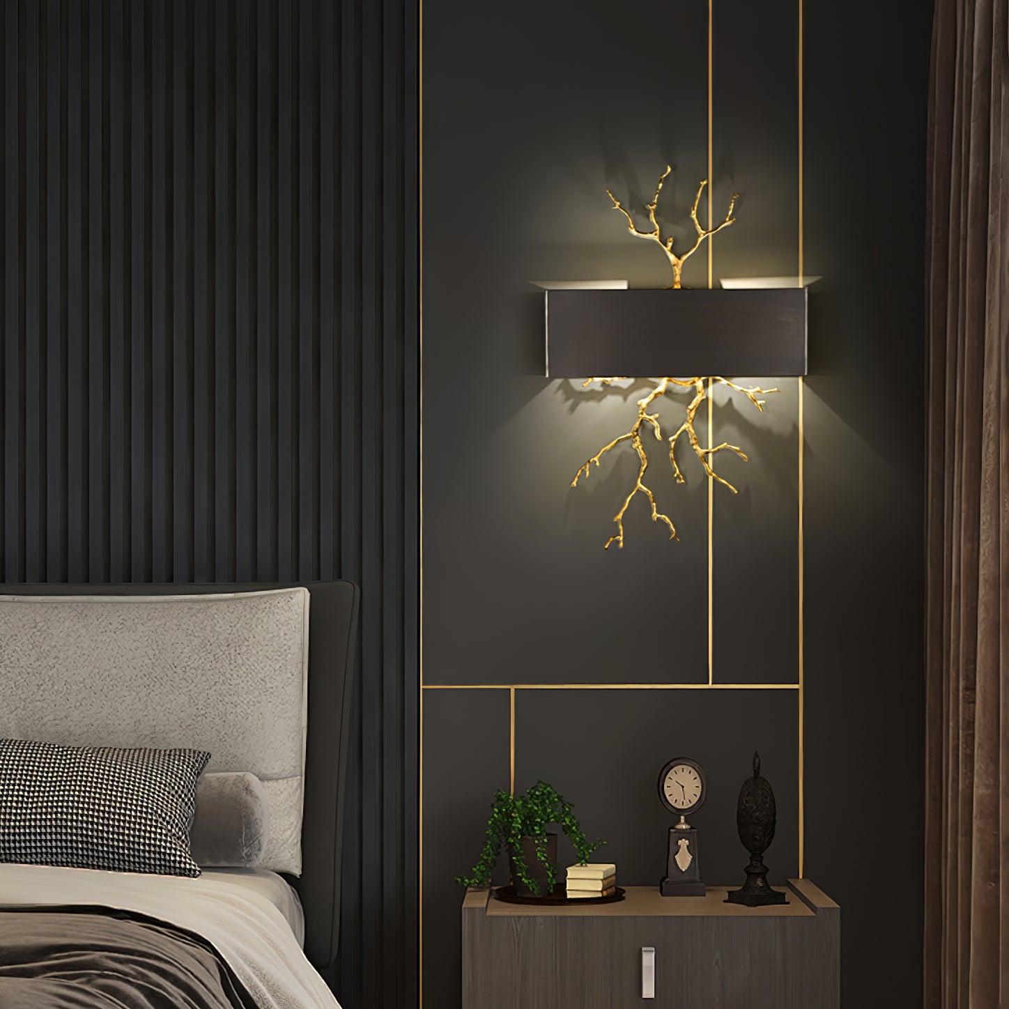 Brass Branch Wall Lamp - Lumpaz