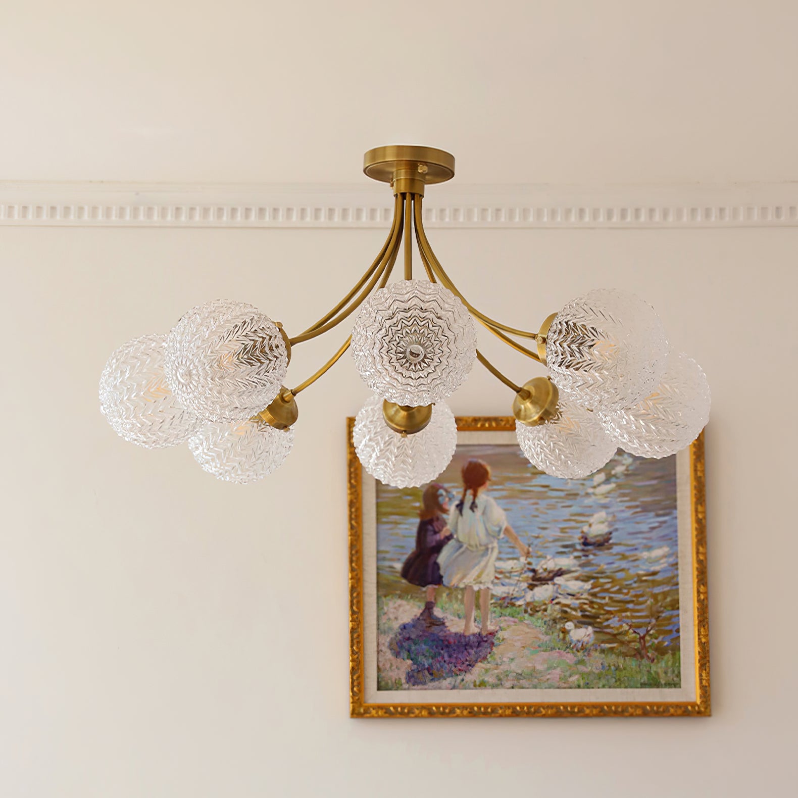 Retro Glass Ceiling Lamp - Lumpaz