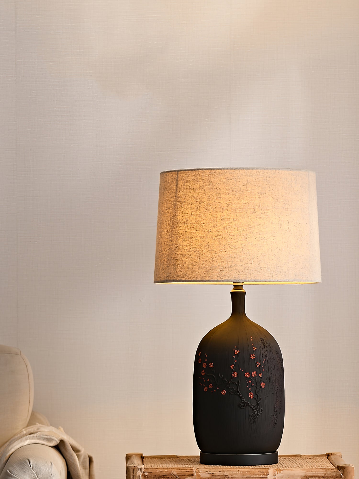 Plum Ceramic Table Lamp - Lumpaz
