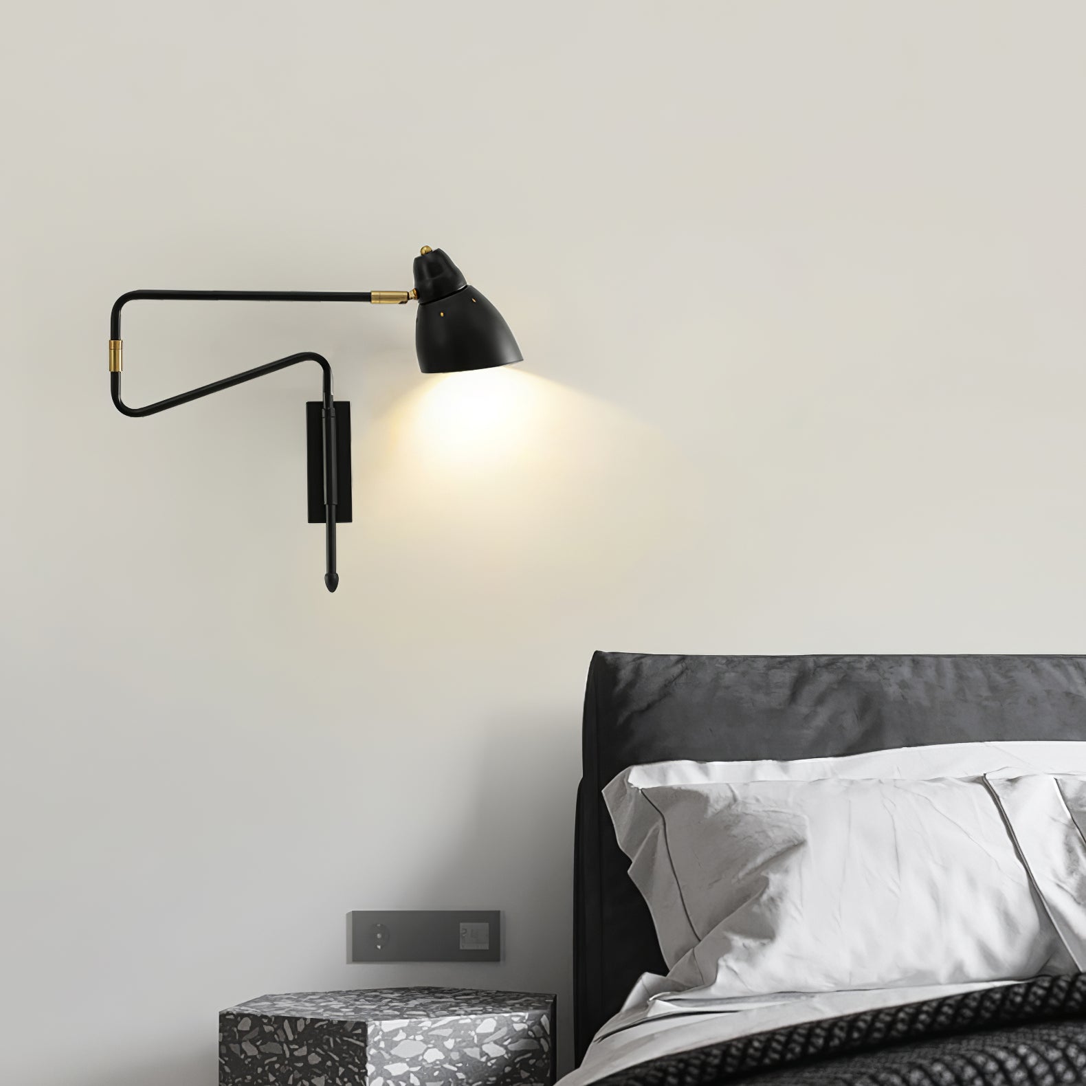 Long Arm Rotating Wall Lamp - Lumpaz