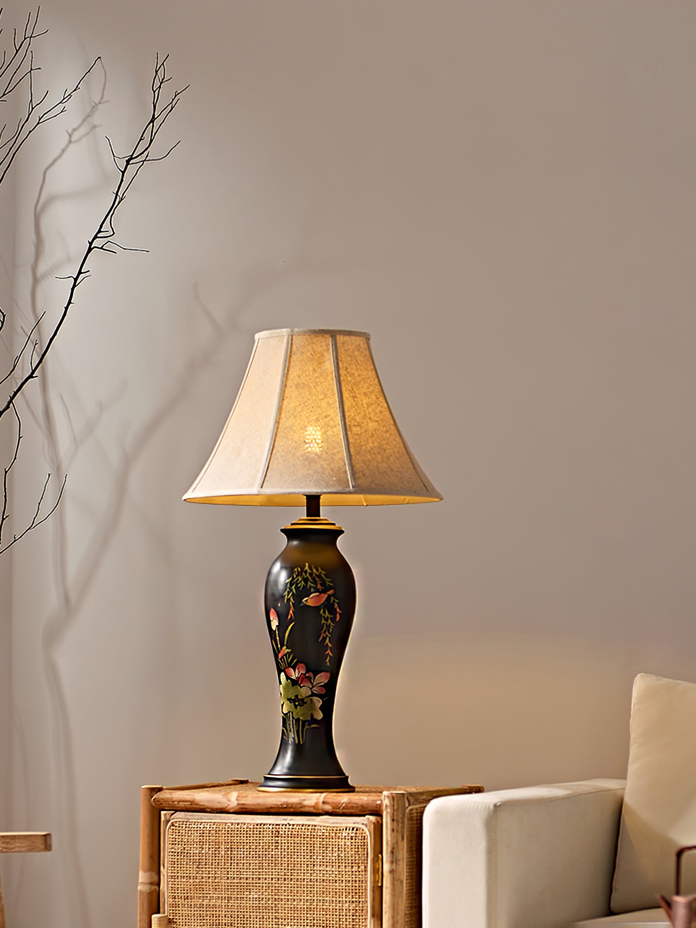 Lotus Ceramic Table Lamp - Lumpaz
