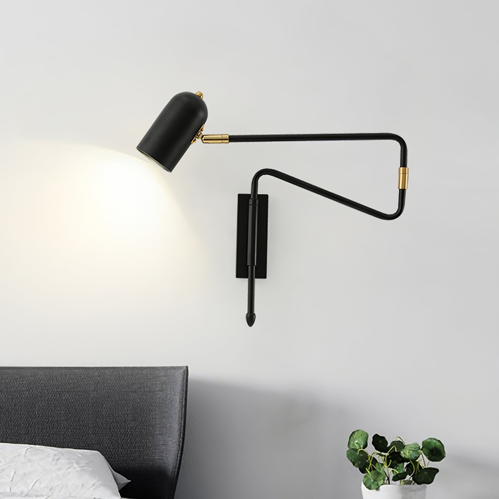 Long Arm Rotating Wall Lamp - Lumpaz