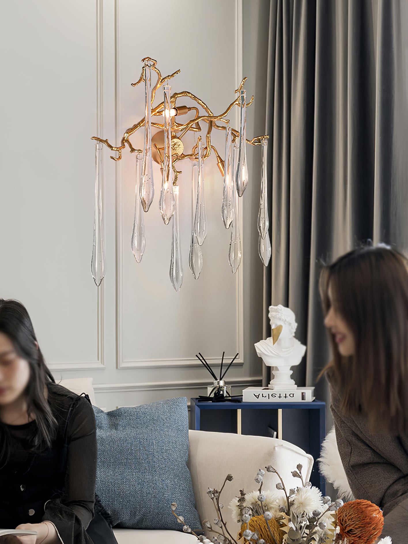 Aqua Salix Wall Lamp - Lumpaz