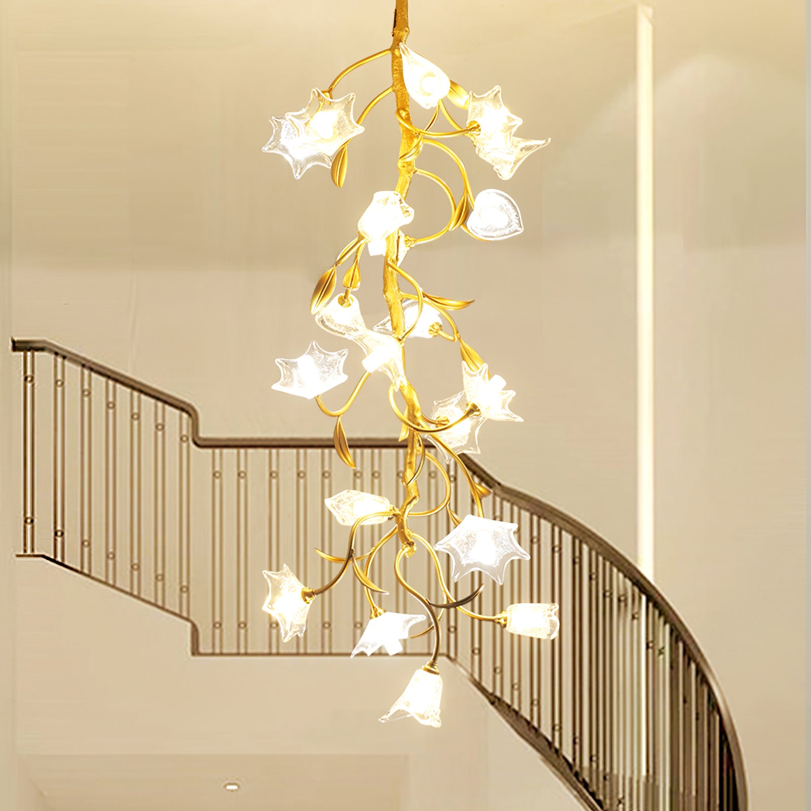 Flower Craftsman Chandelier - Lumpaz