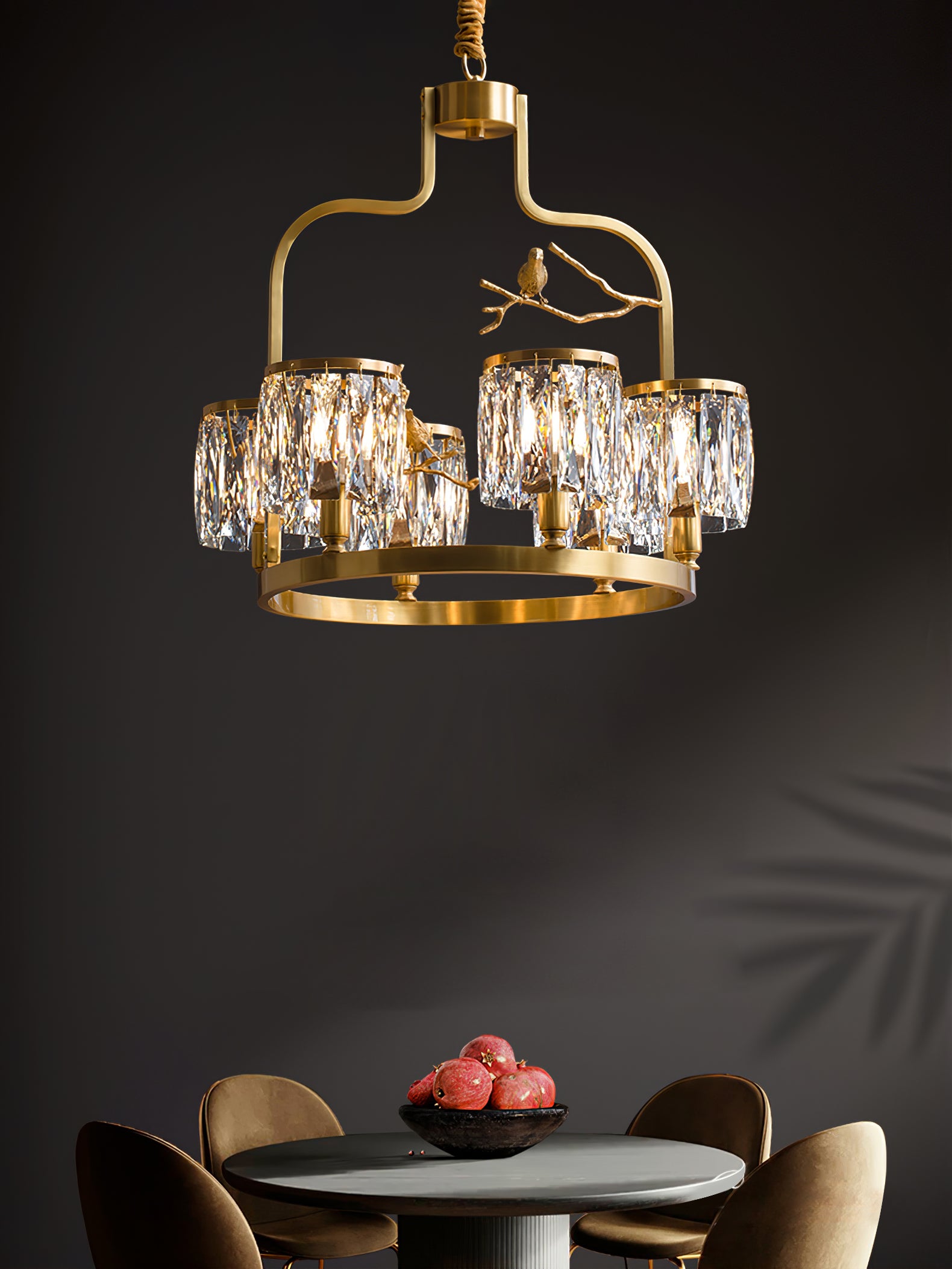 Crystal Bird Chandelier - Lumpaz