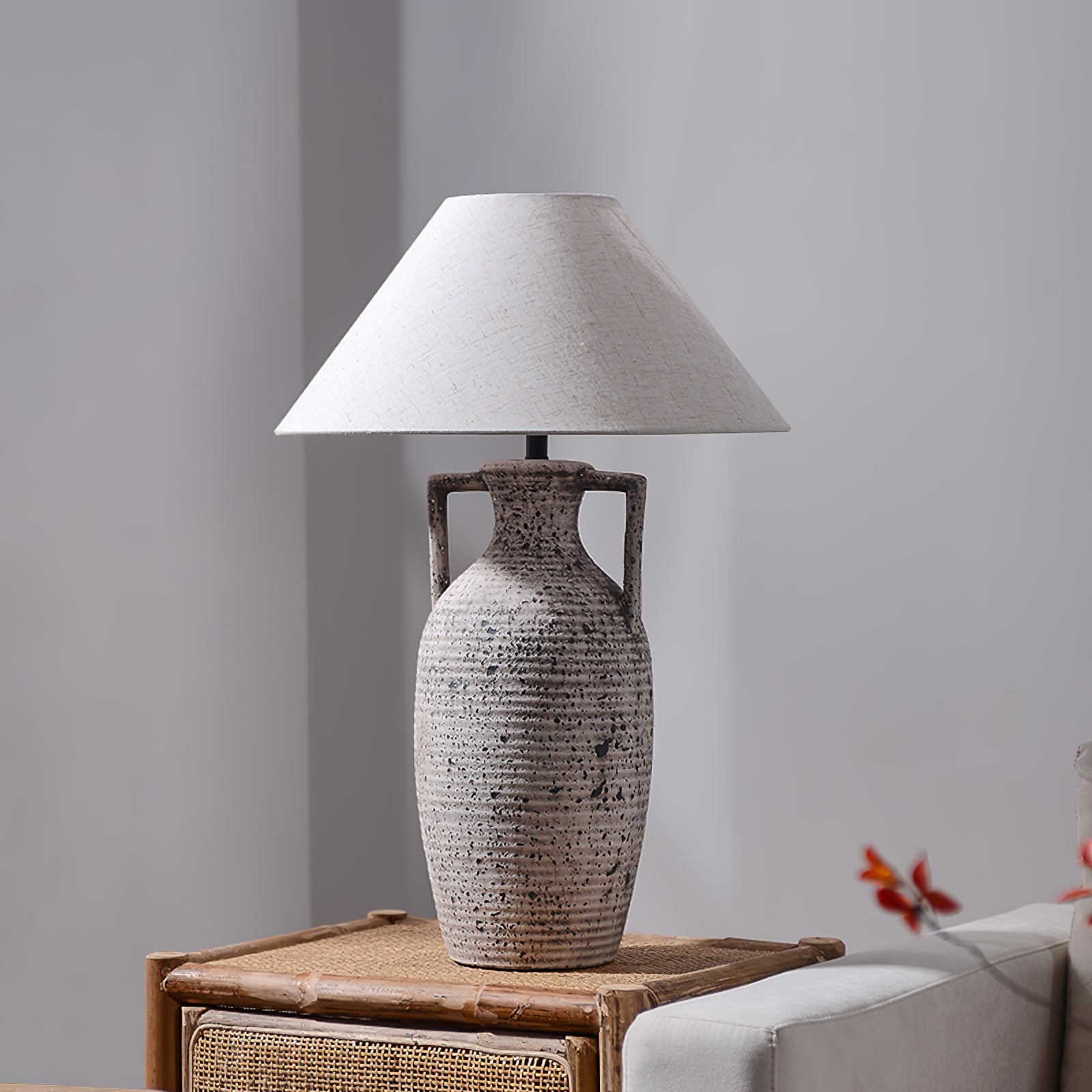 Speckled Ceramic Table Lamp - Lumpaz