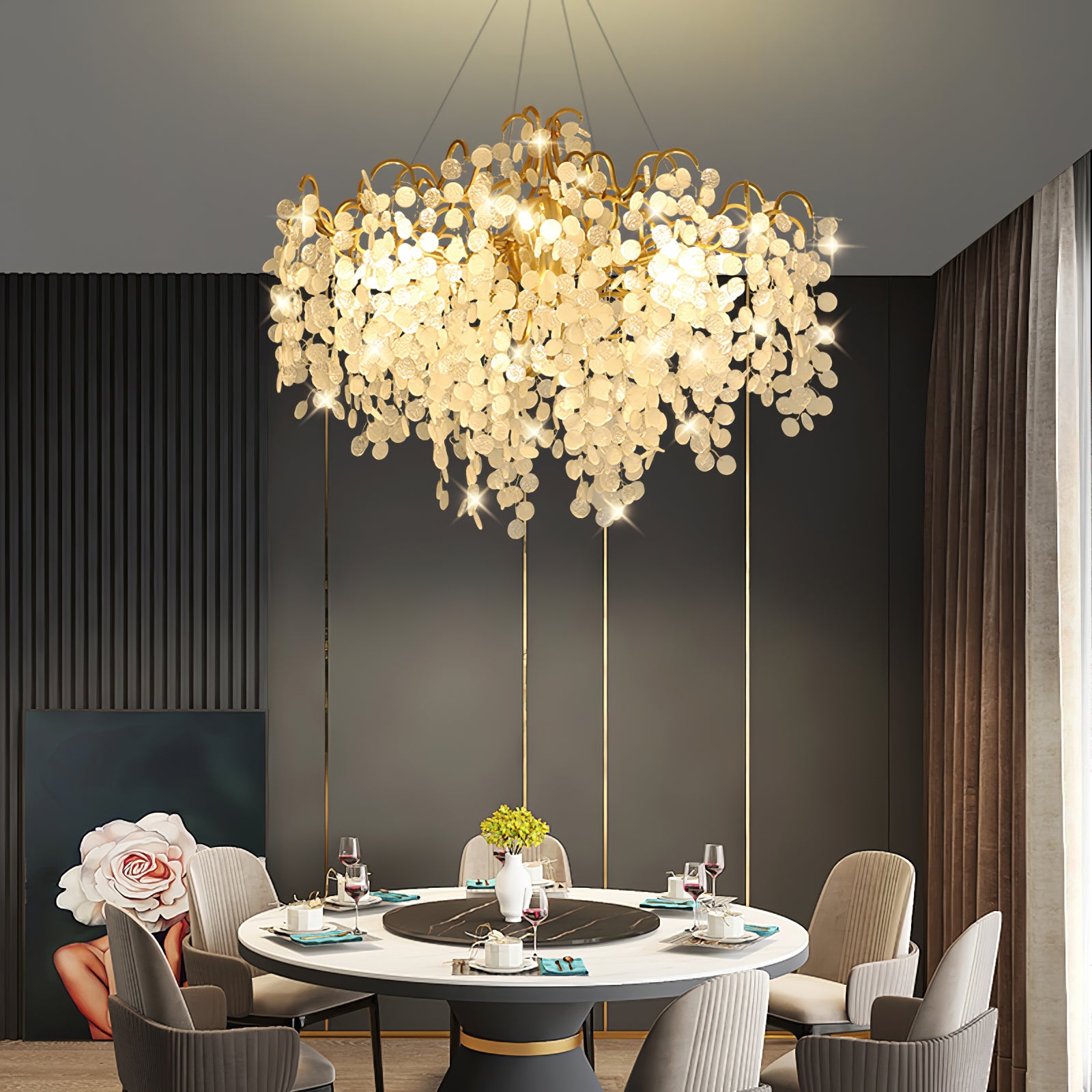 Shiro Noda Round Chandelier - Lumpaz