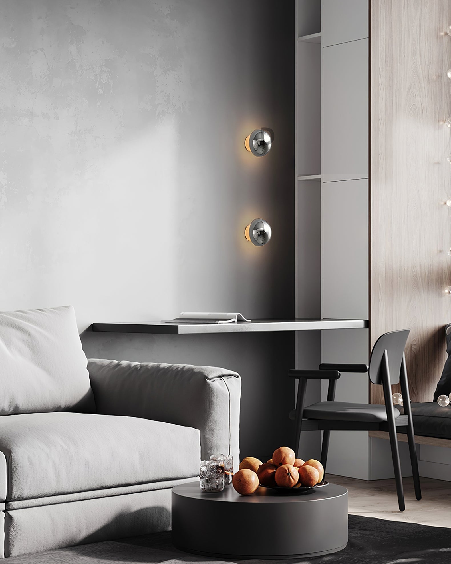 Round Metal Wall Lamp - Lumpaz