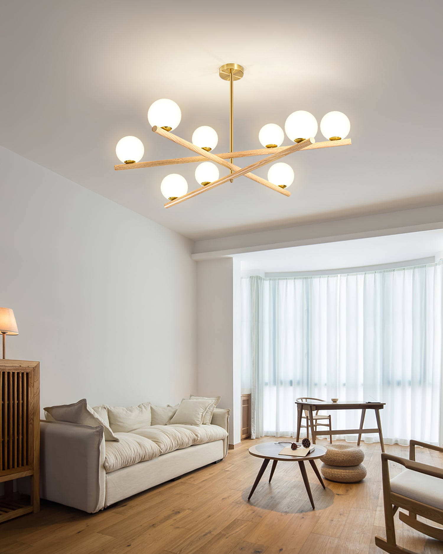 Line Ball Chandelier - Lumpaz