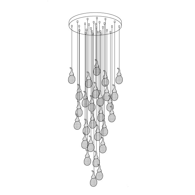 Leo Bubble Chandelier - Lumpaz