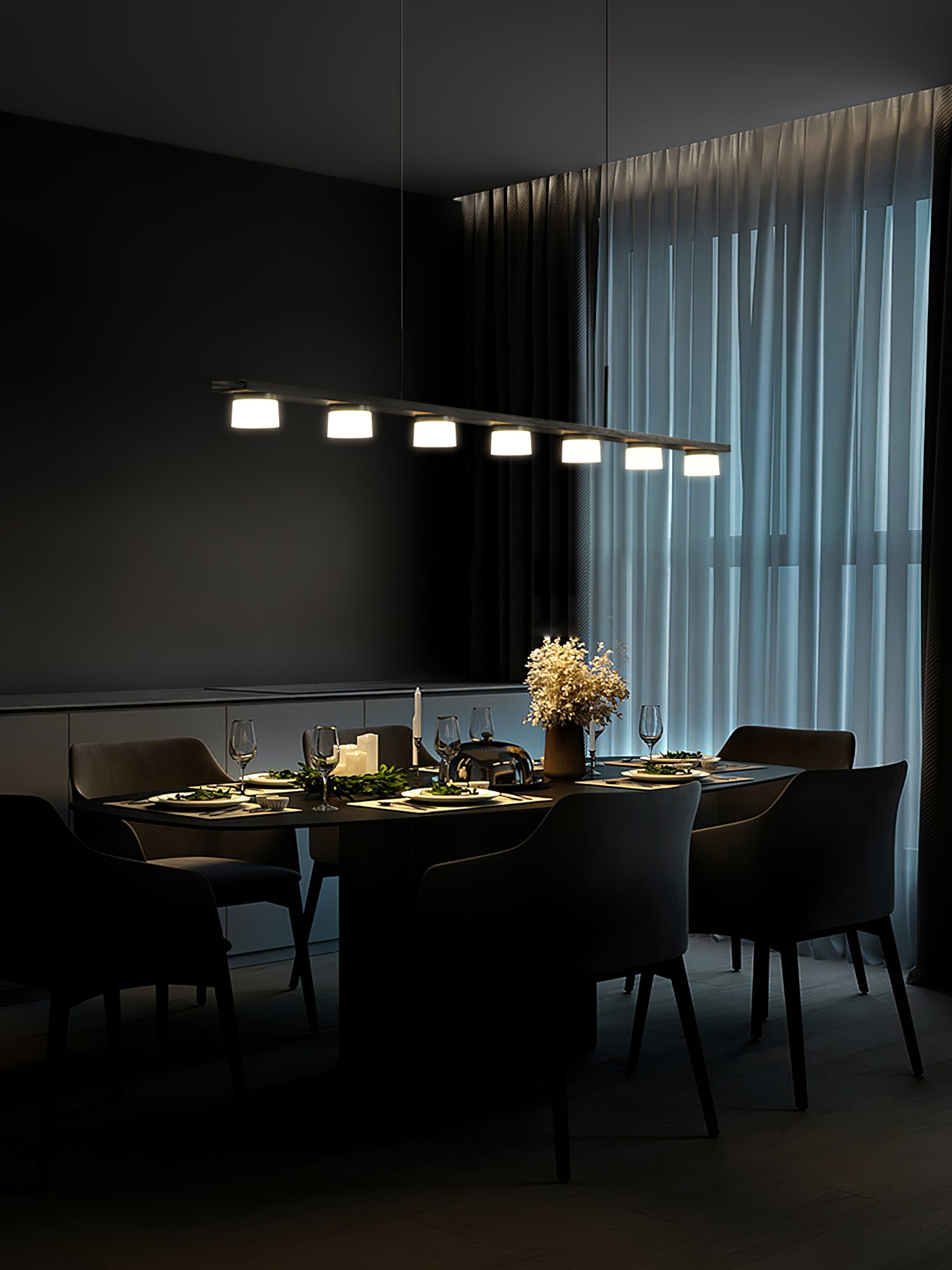 Esfera Linear Chandelier - Lumpaz