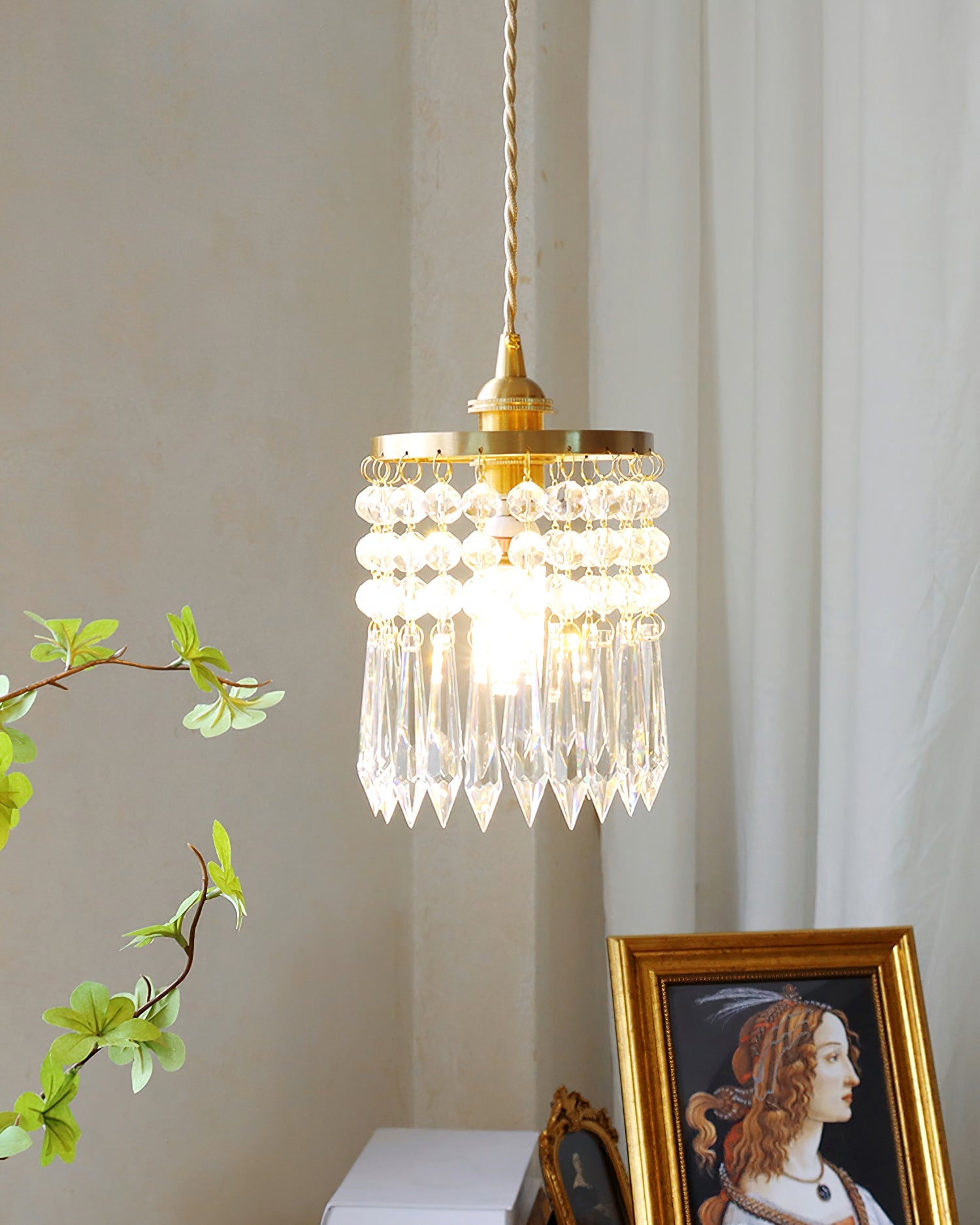 Vintage Crystal Pendant Lamp - Lumpaz
