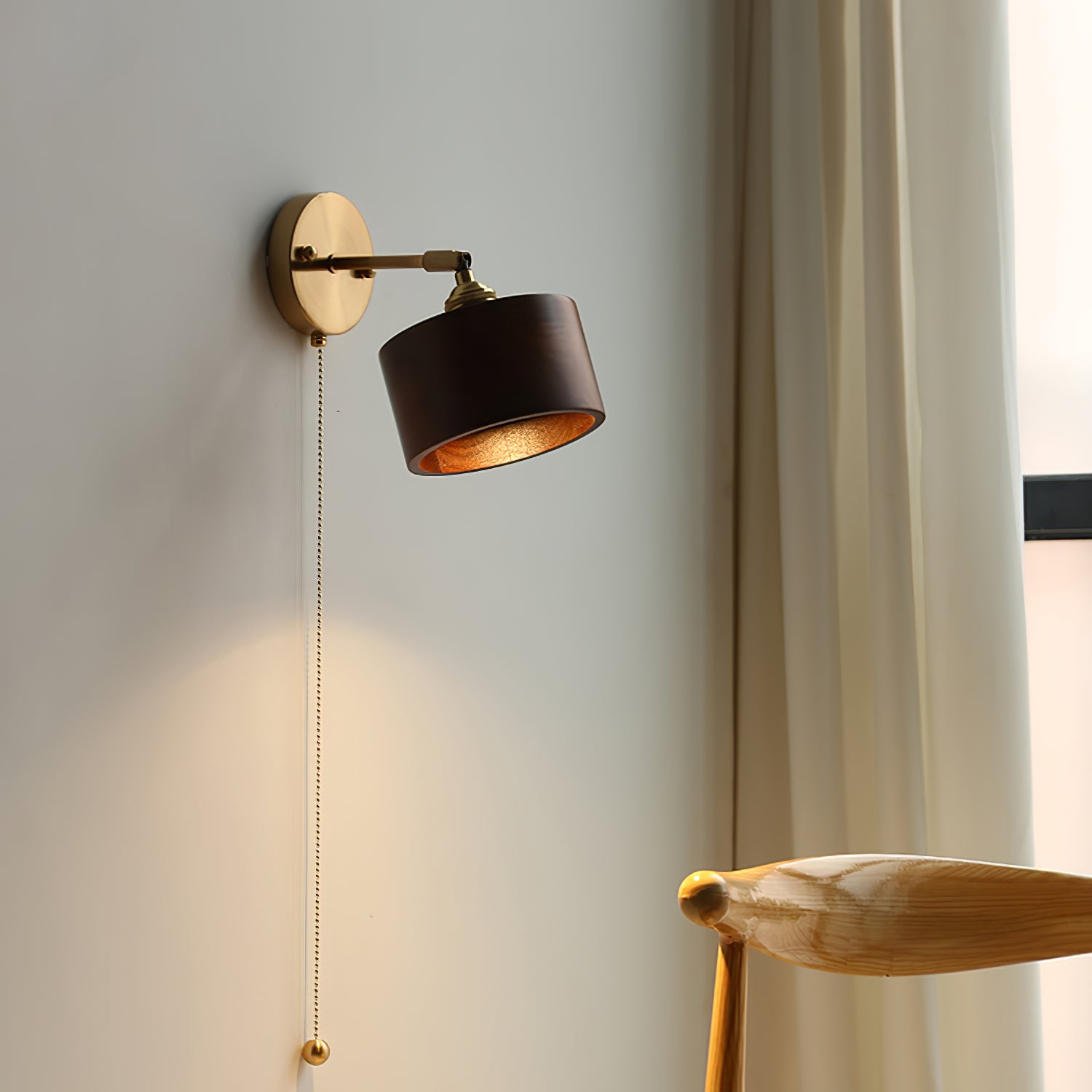Rotatable Wooden Wall Lamp - Lumpaz