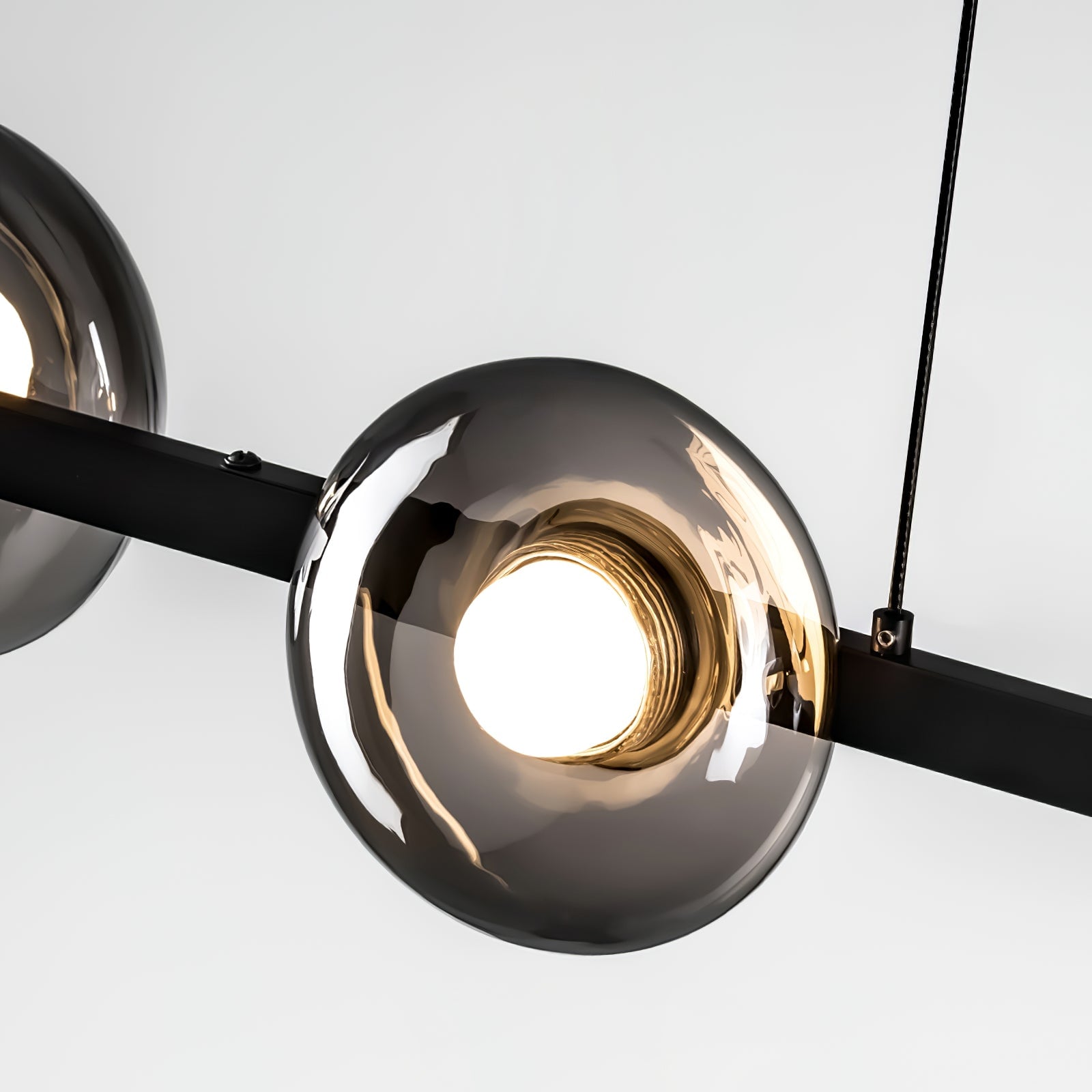 Brass Bar Glass Chandelier - Lumpaz