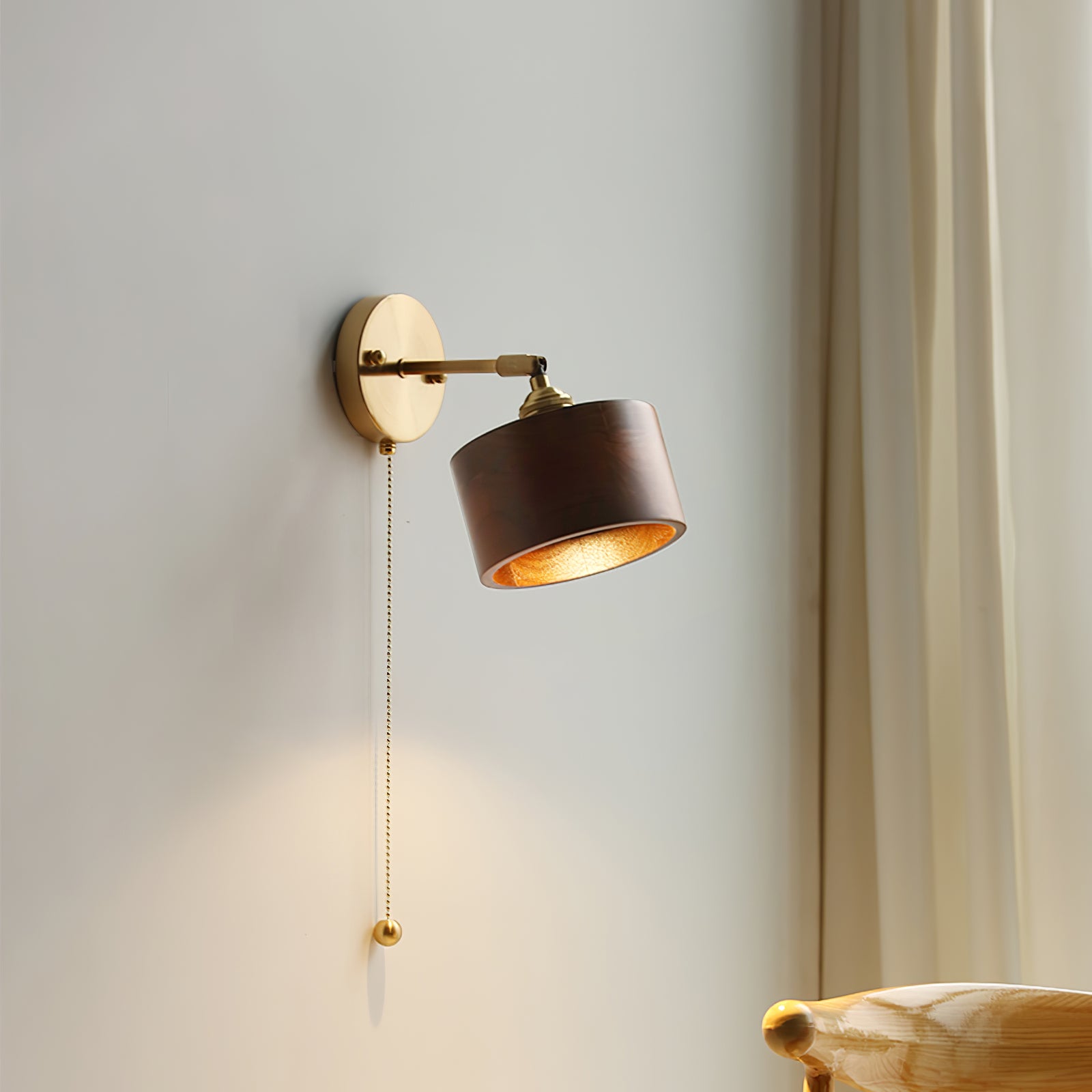 Rotatable Wooden Wall Lamp - Lumpaz