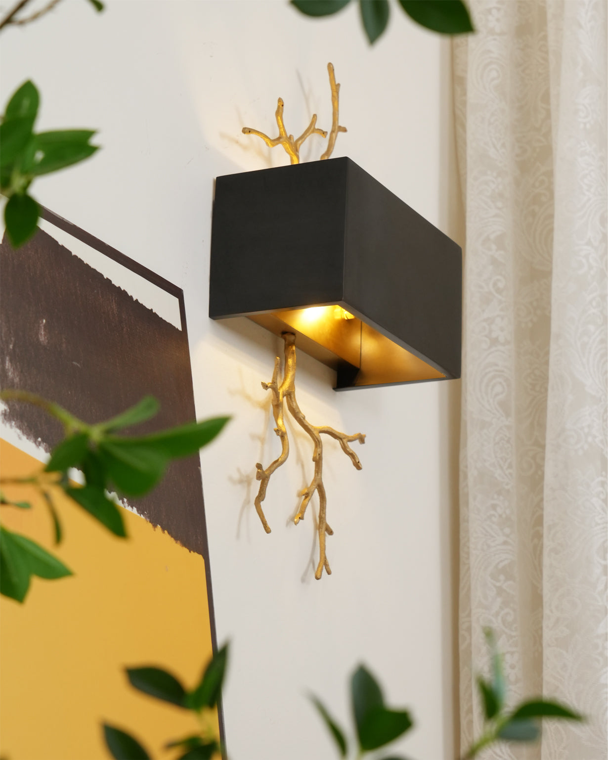 Brass Branch Wall Lamp - Lumpaz