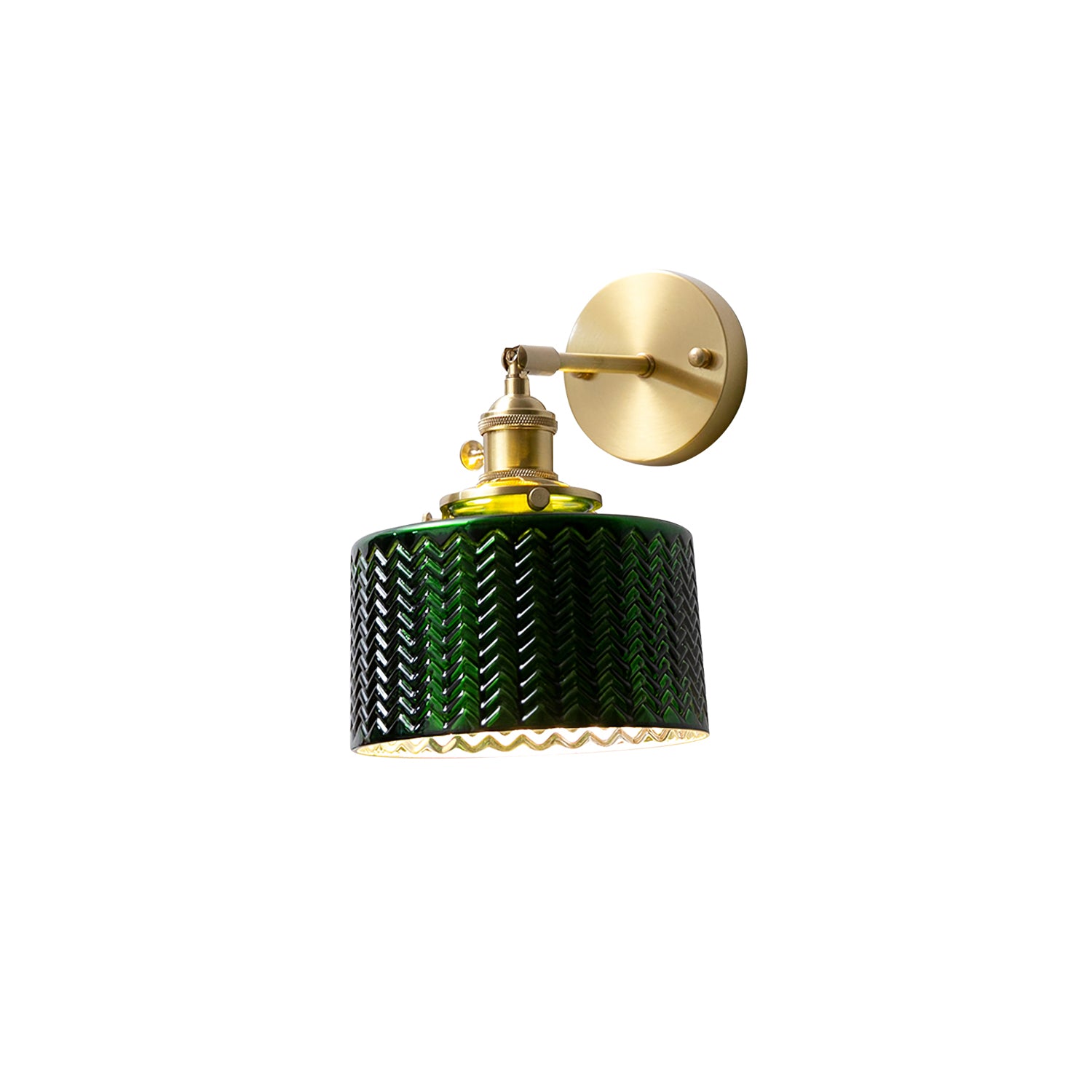 Green Glass Wall Lamp - Lumpaz