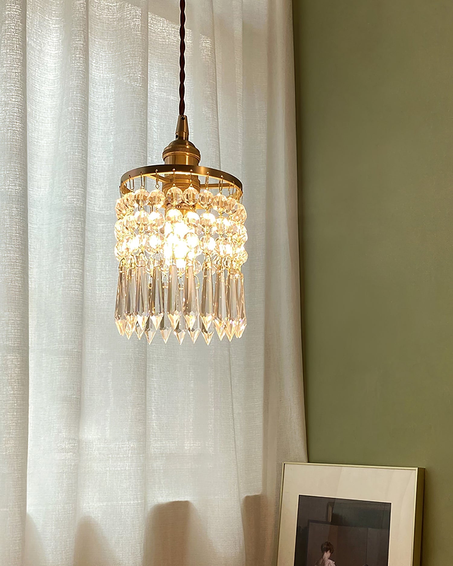 Vintage Crystal Pendant Lamp - Lumpaz