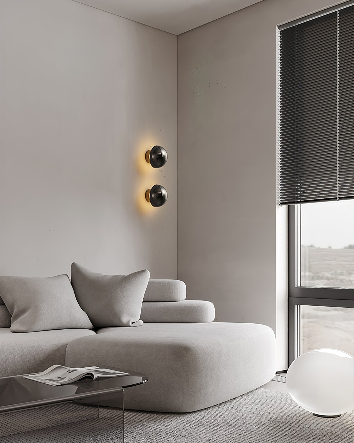 Round Metal Wall Lamp - Lumpaz
