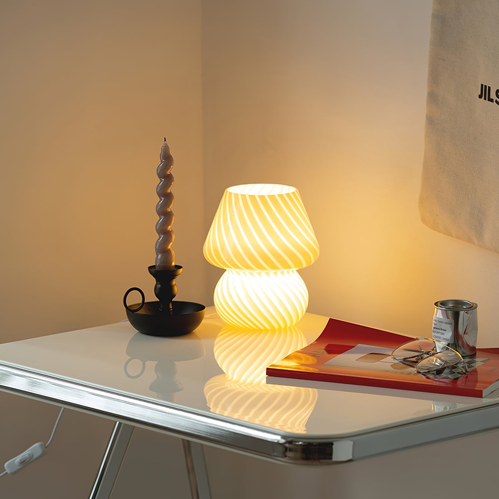 Ansel Glass Table Lamp - Lumpaz