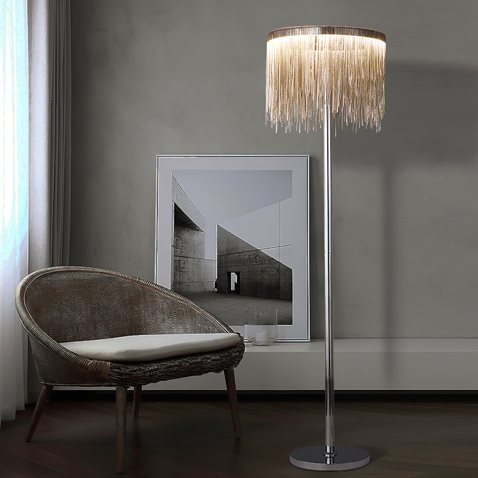 Cadena Tassel Floor Lamp - Lumpaz