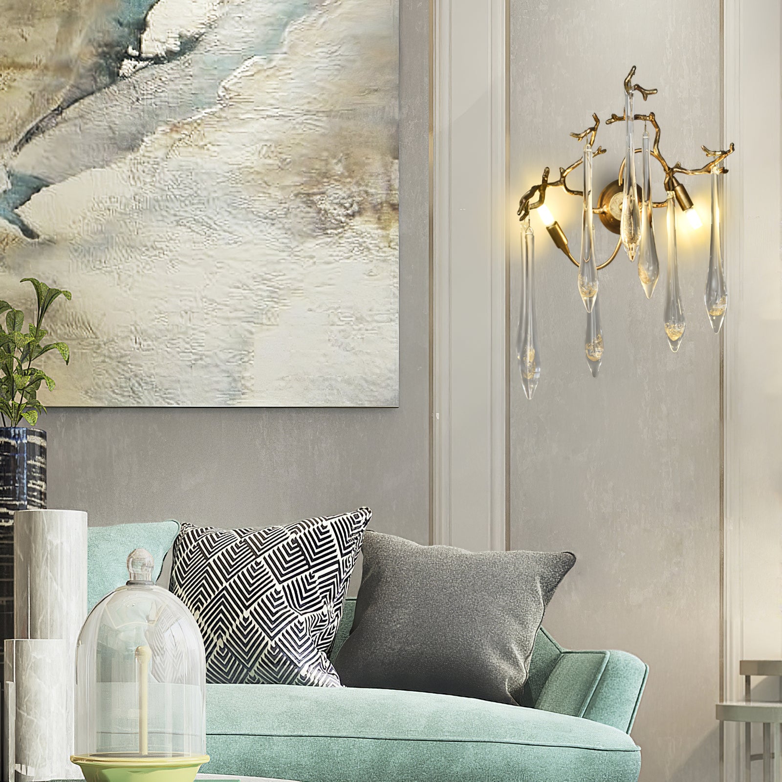 Aqua Salix Wall Lamp - Lumpaz