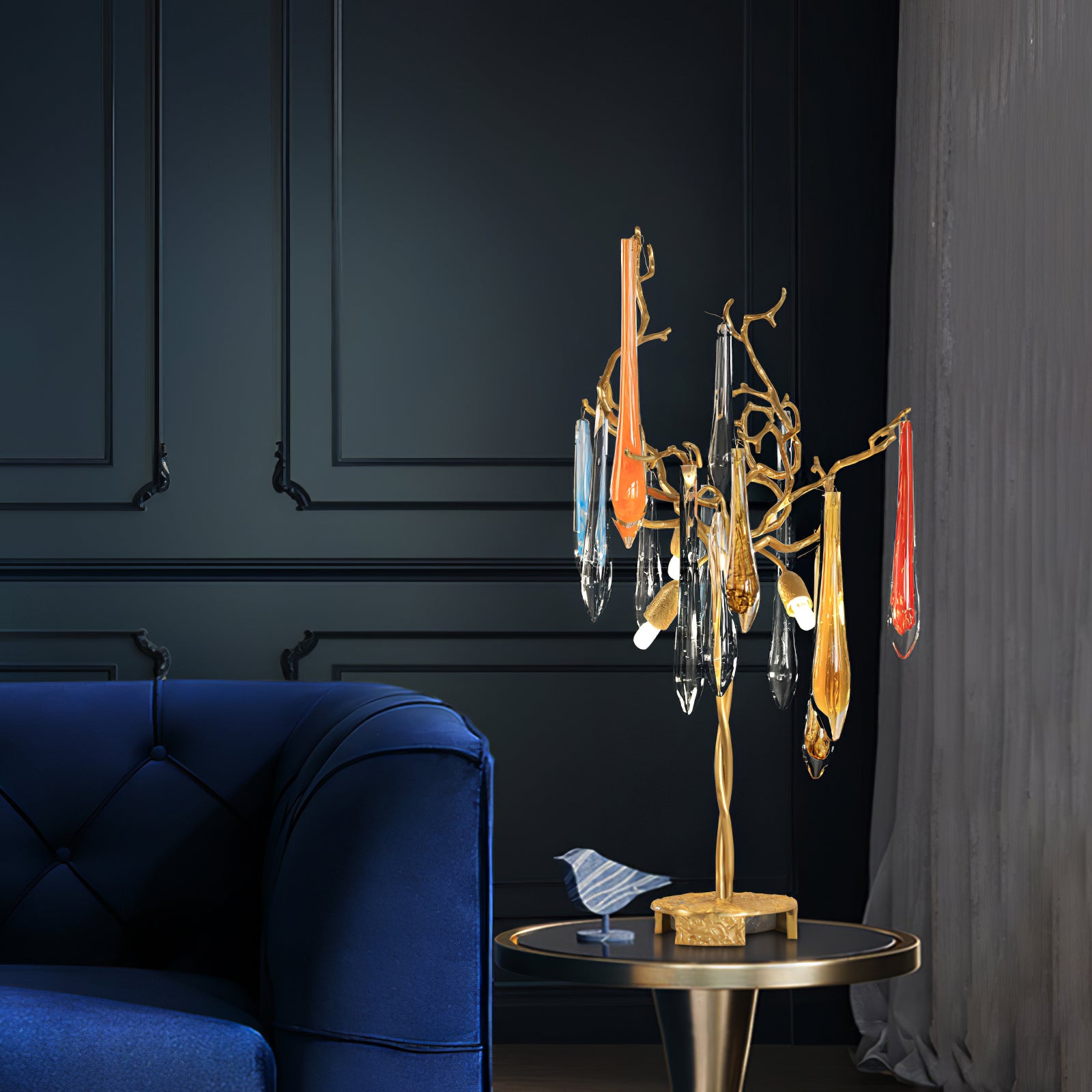 Aqua Willow Table Lamp - Lumpaz