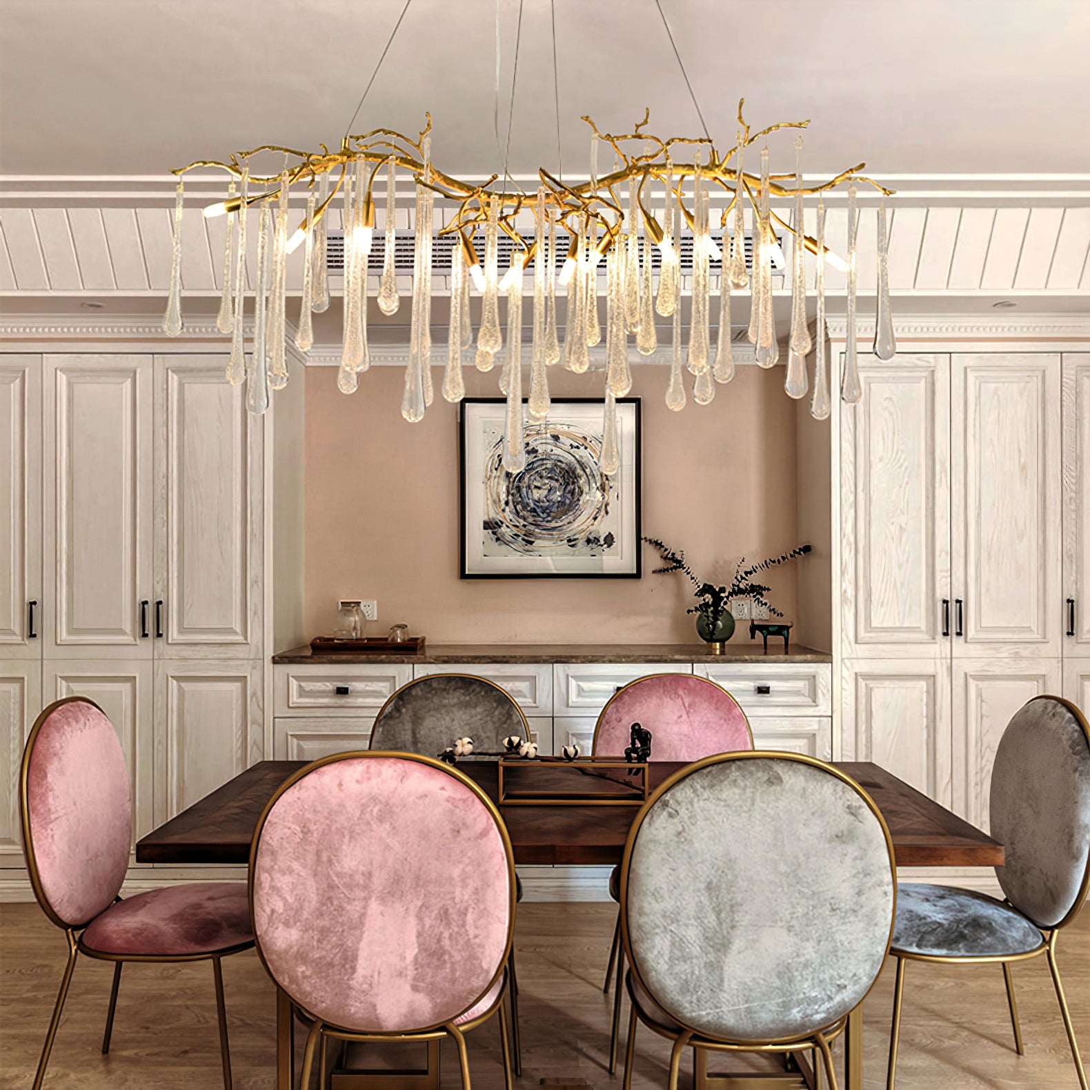 Aqua Makrama Chandeliers - Lumpaz