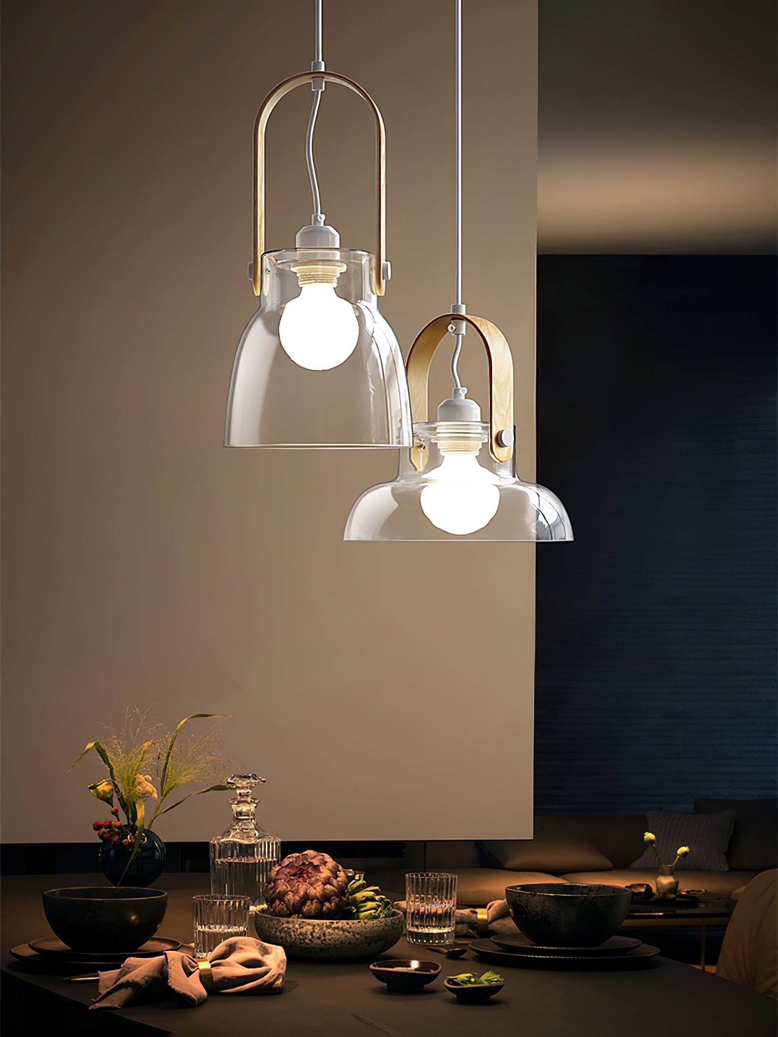 Skandi Glass Pendant Lamp - Lumpaz