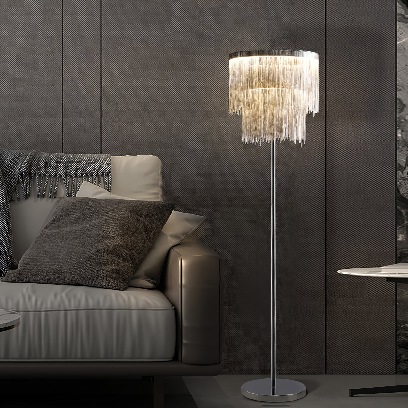 Cadena Tassel Floor Lamp - Lumpaz