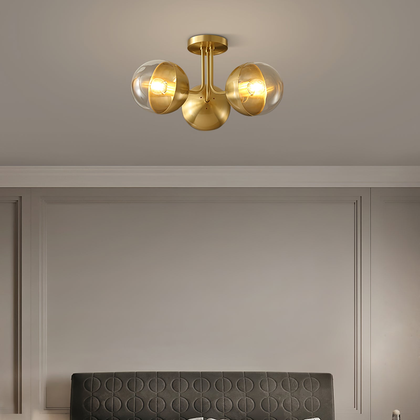 Brass Globulars Ceiling Lamp - Lumpaz