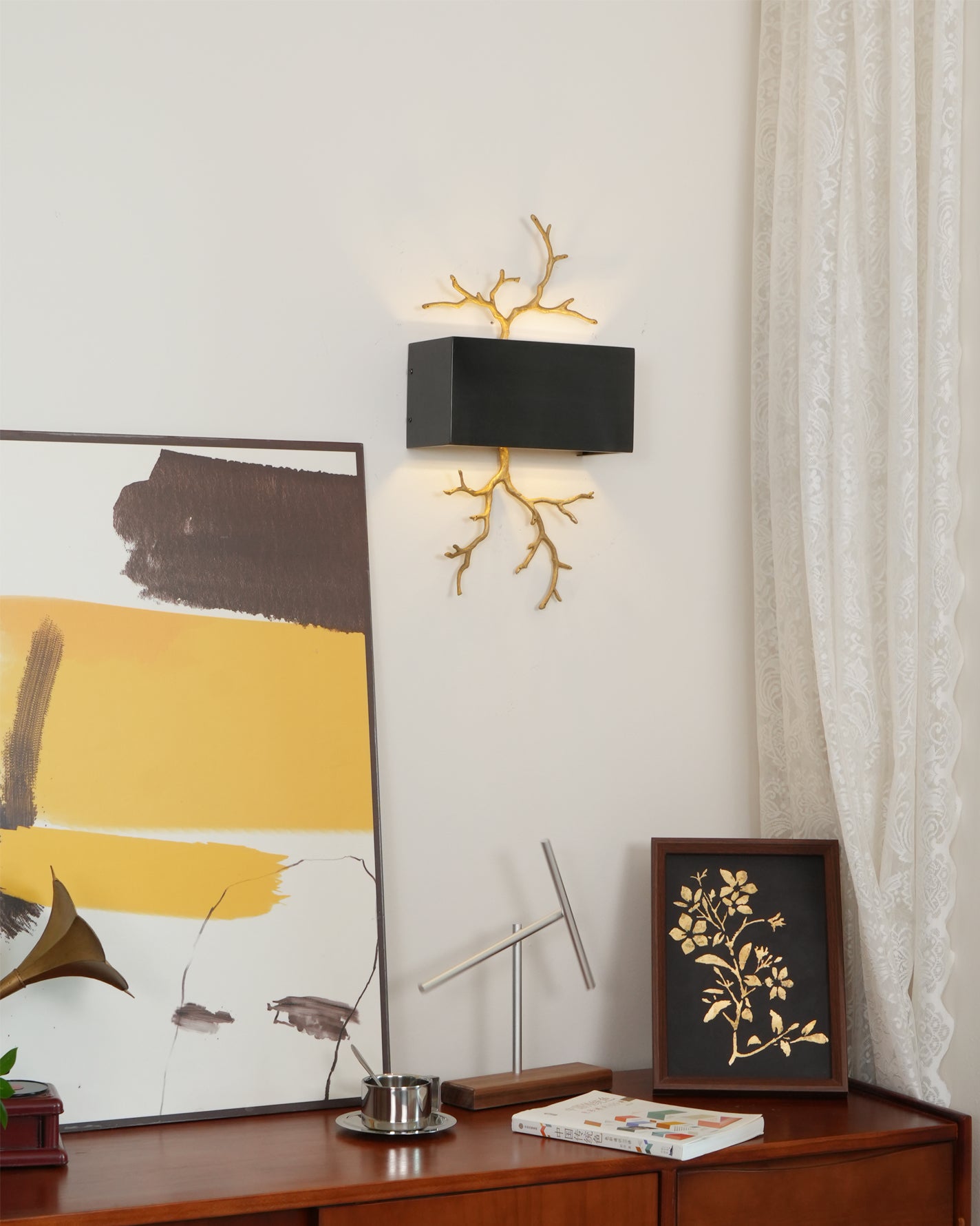 Brass Branch Wall Lamp - Lumpaz