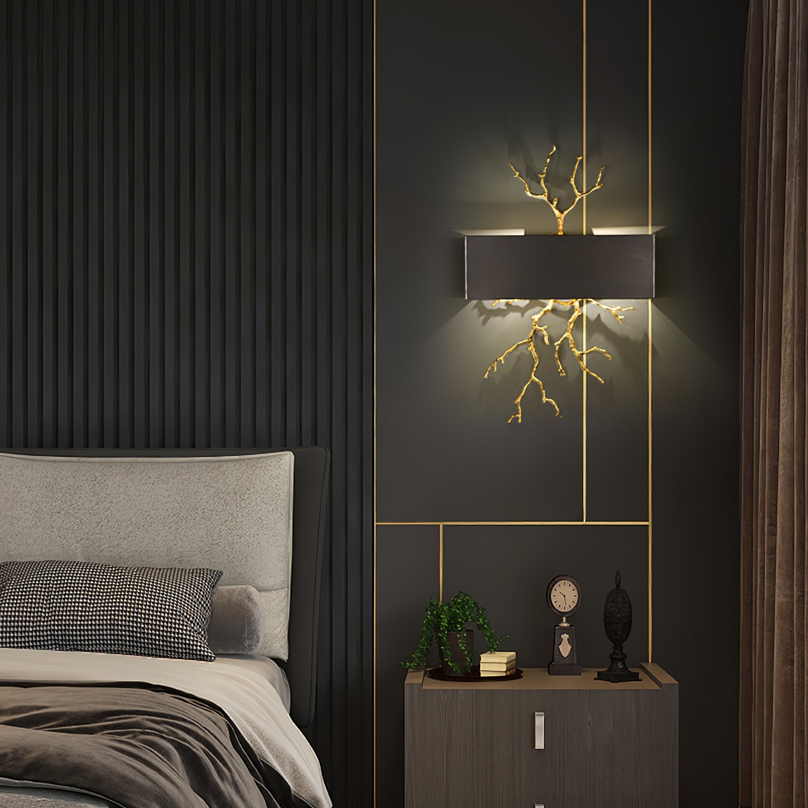 Brass Branch Wall Lamp - Lumpaz