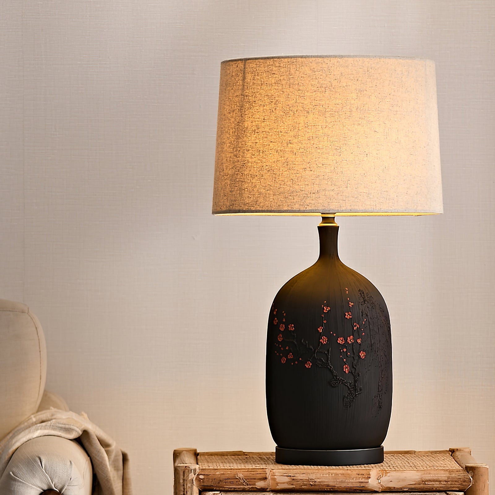 Plum Ceramic Table Lamp - Lumpaz