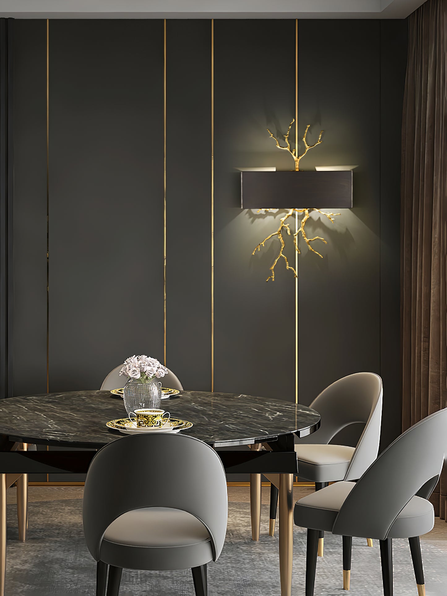 Brass Branch Wall Lamp - Lumpaz