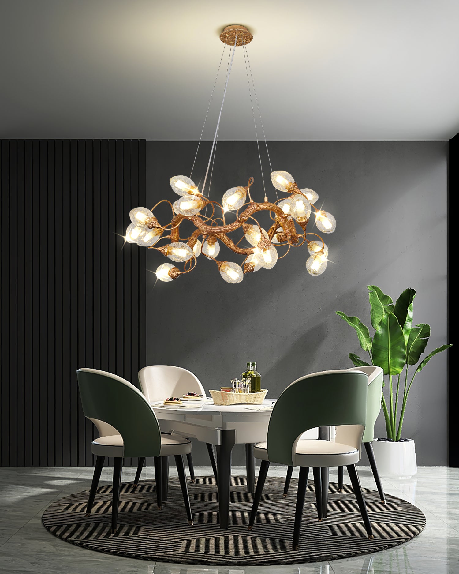 Lotus Brass Chandeliers - Lumpaz