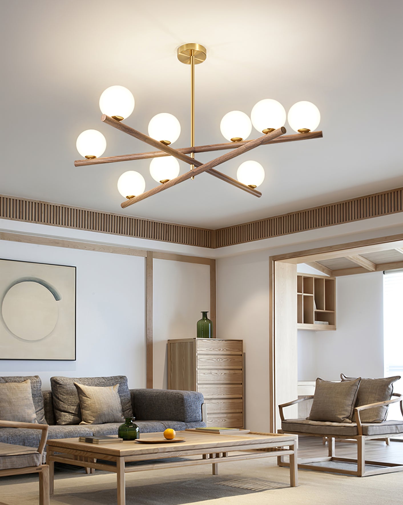 Line Ball Chandelier - Lumpaz