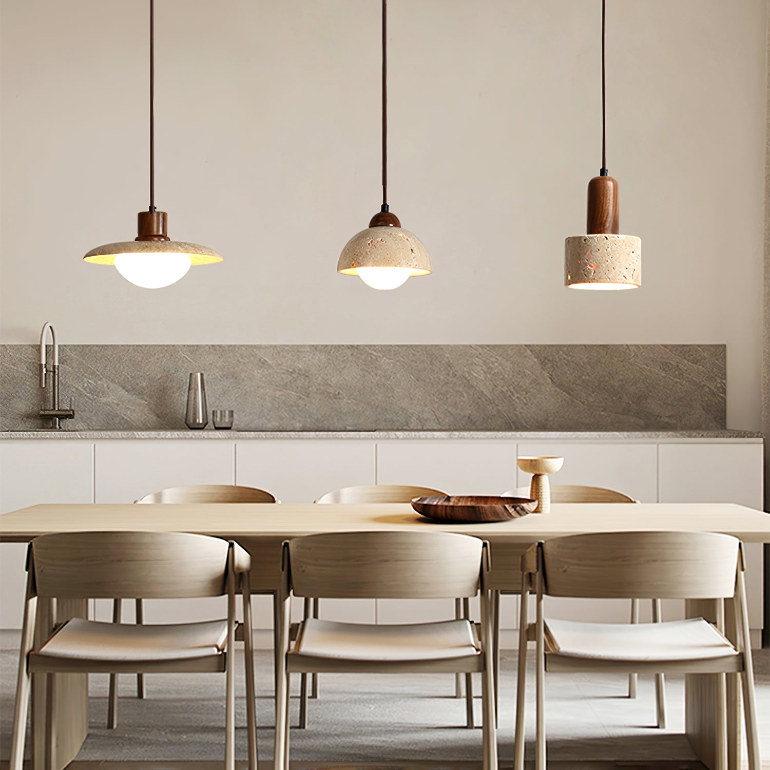 Travertine Pendant Lamp - Lumpaz