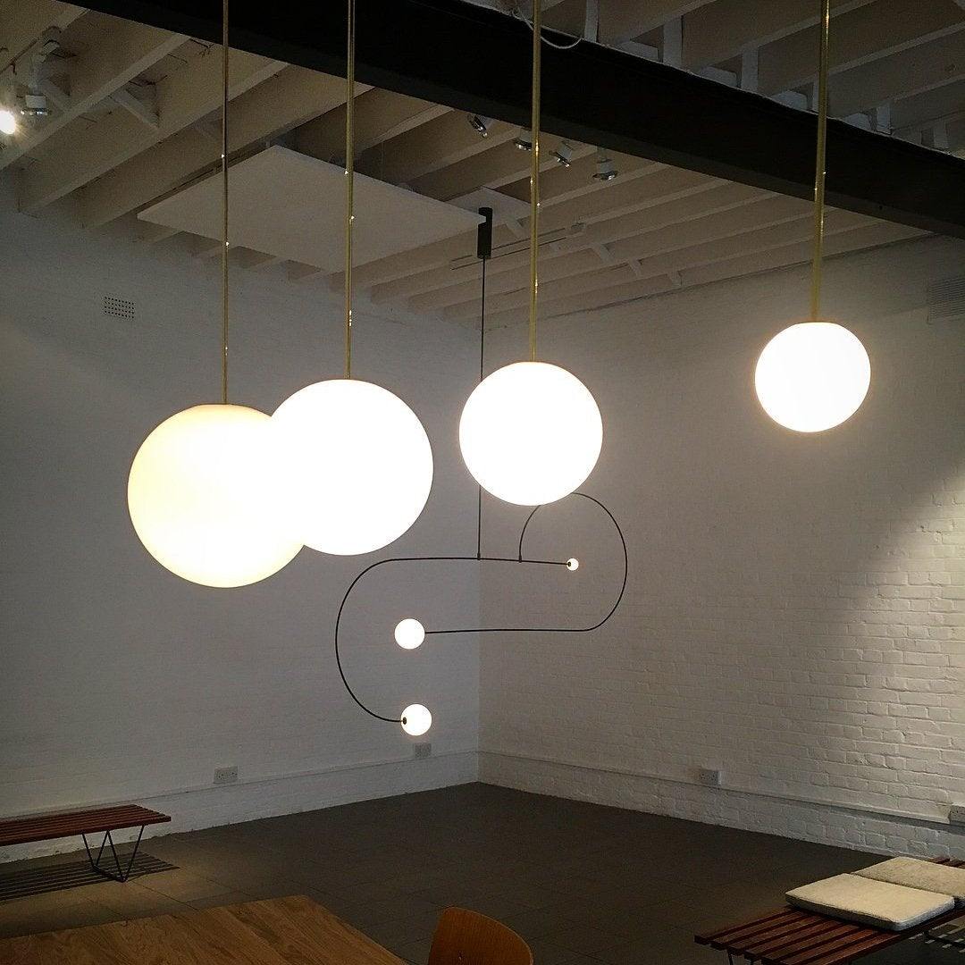 Brass Architectural Pendant Light - Lumpaz